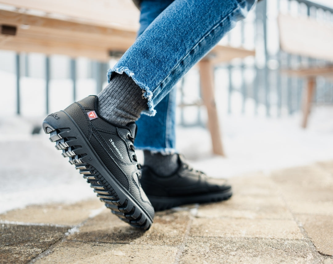 Barefoot Sneakers Barebarics Zing Frost - All Black (Sale)