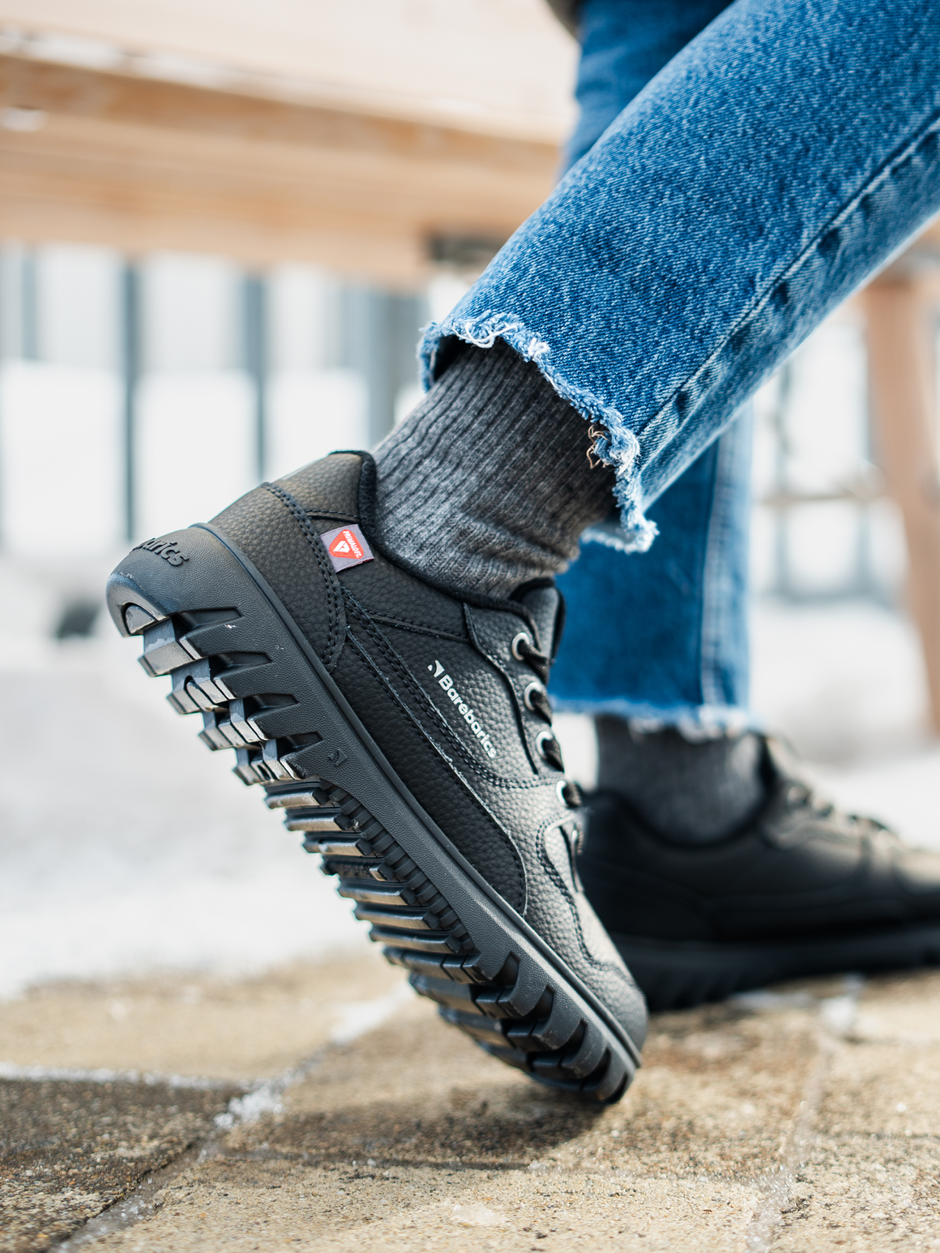 Baskets pieds nus Barebarics Zing Frost - Tout noir