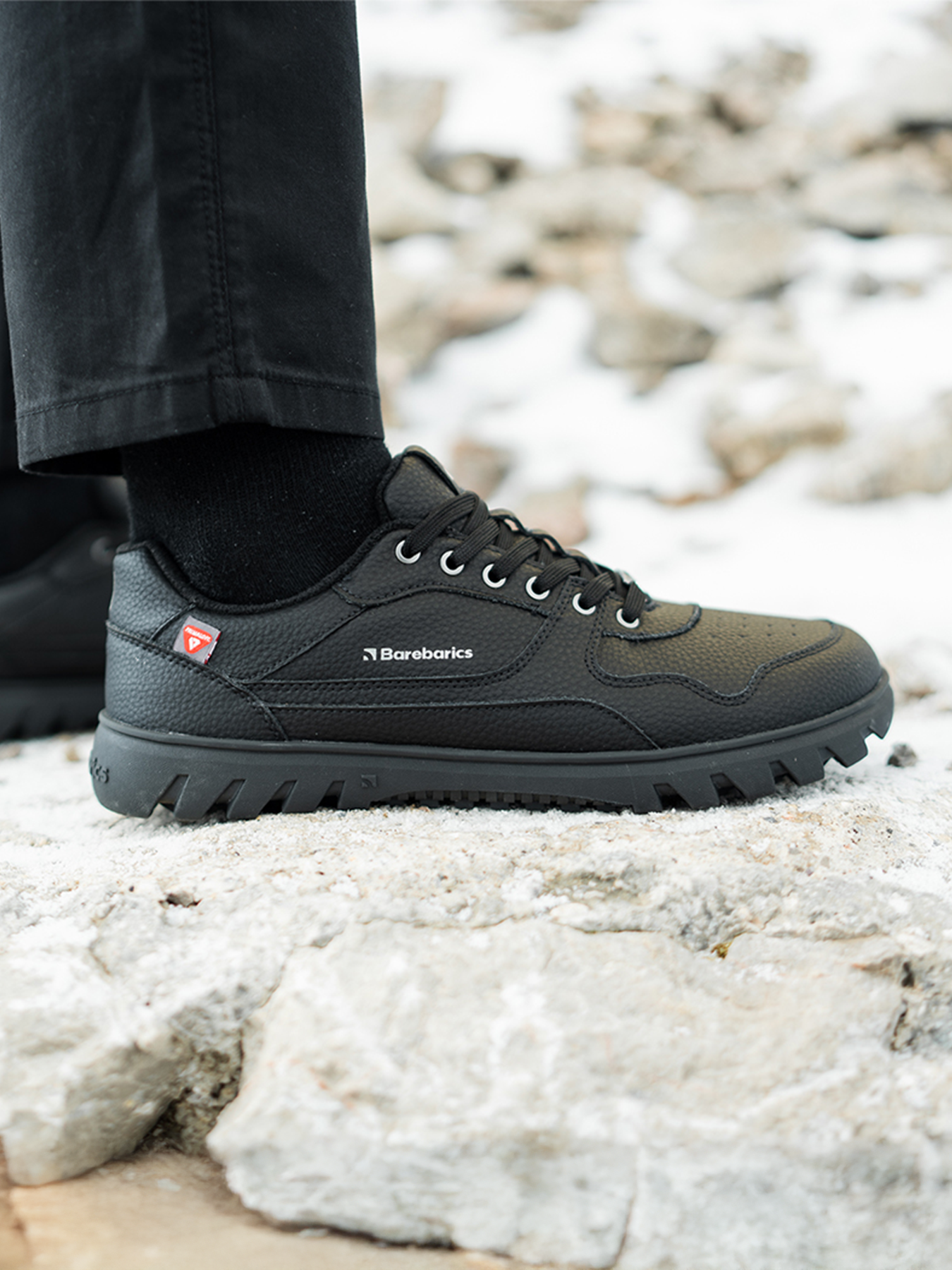 Baskets pieds nus Barebarics Zing Frost - Tout noir