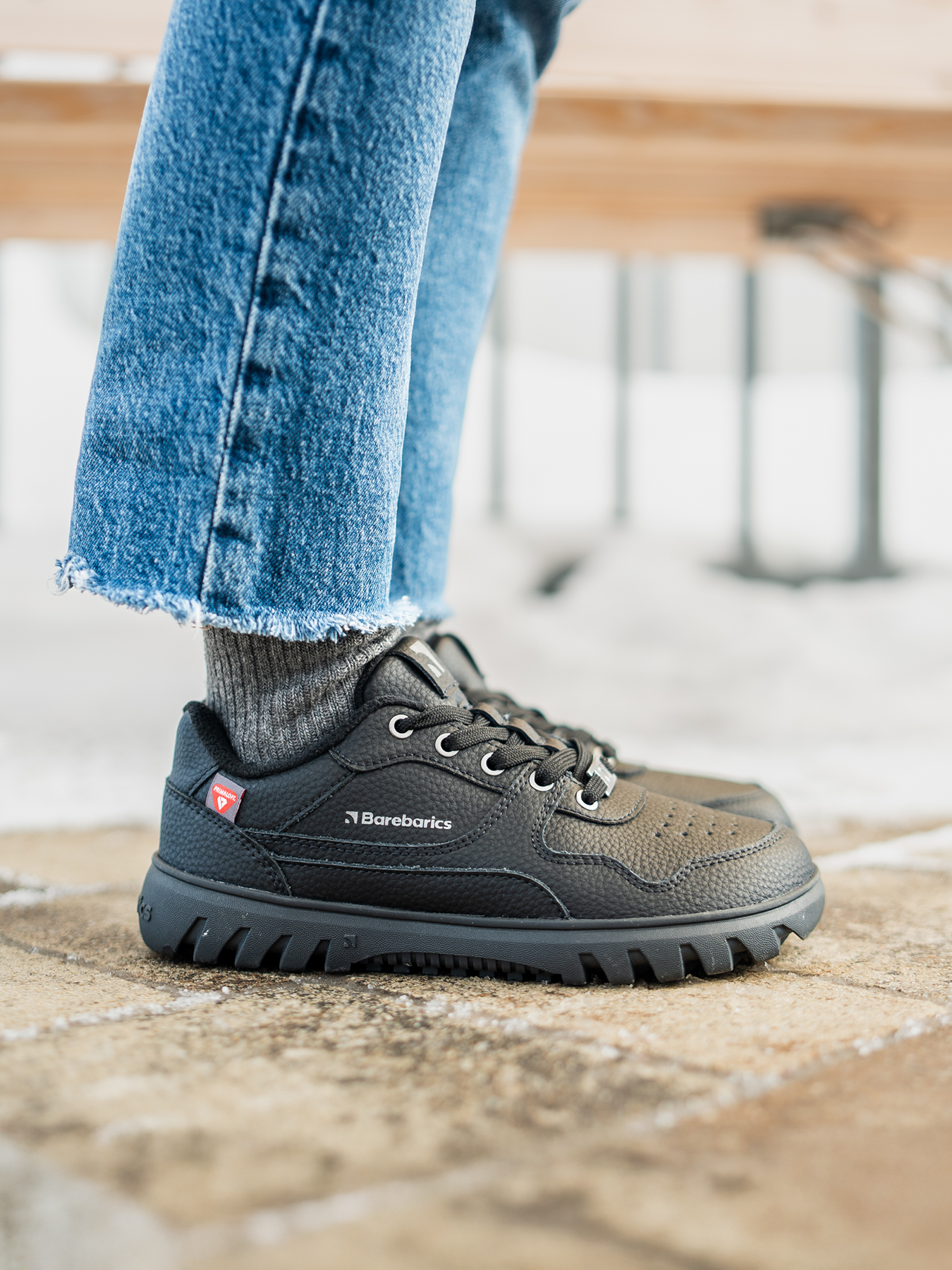 Baskets pieds nus Barebarics Zing Frost - Tout noir