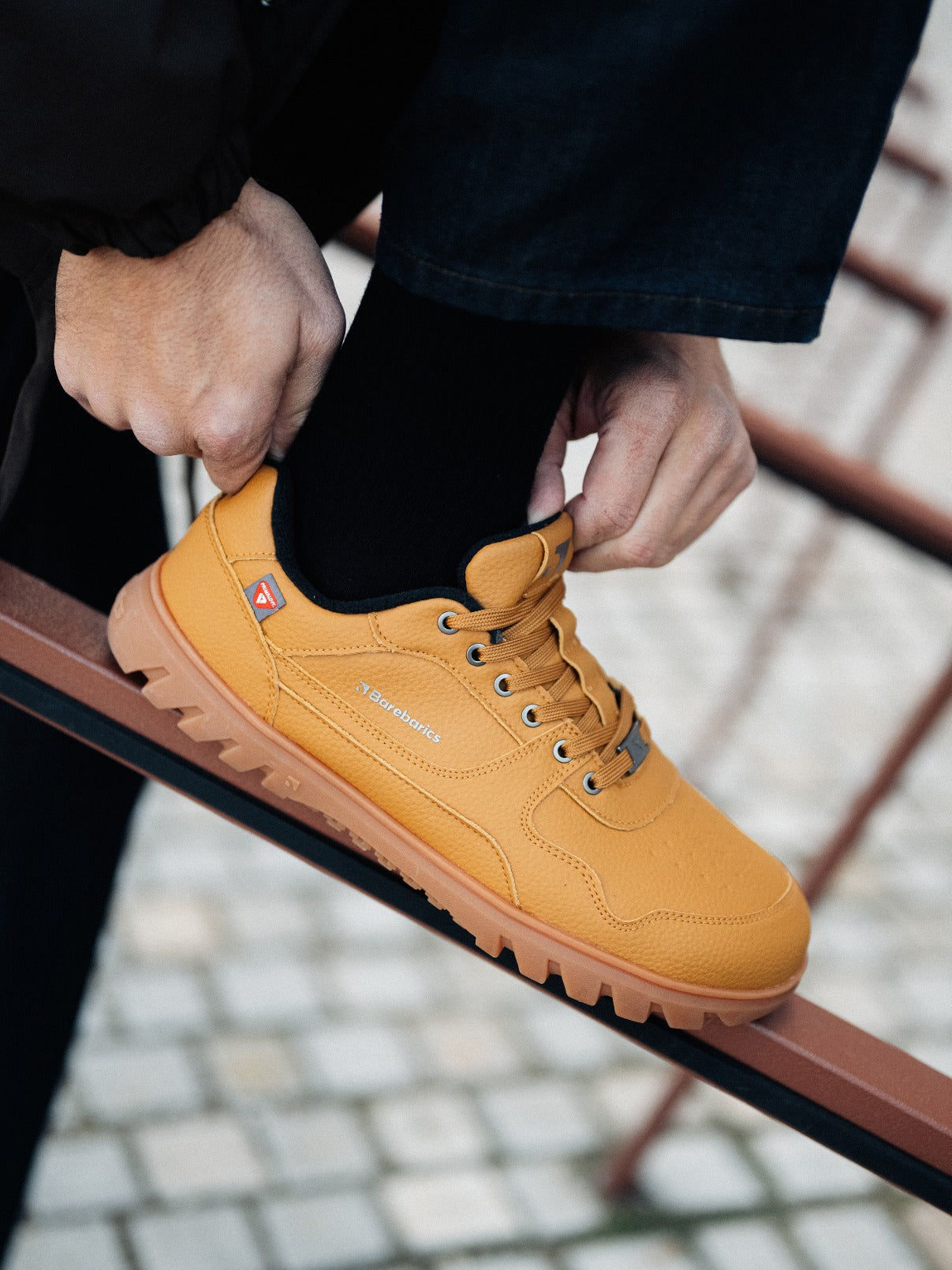 Barefoot Sneakers Barebarics Zing Frost - Light Caramel