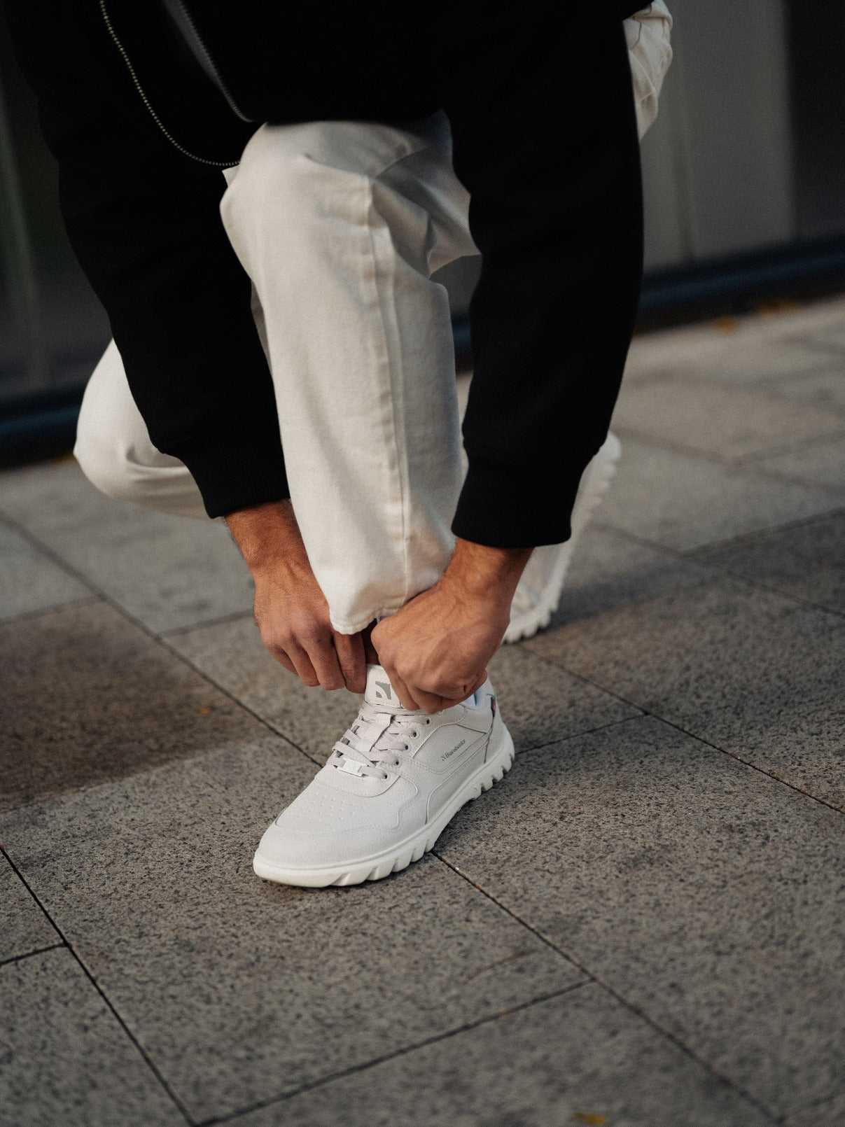 Barefoot Sneakers Barebarics Zing Frost - Light Grey & White