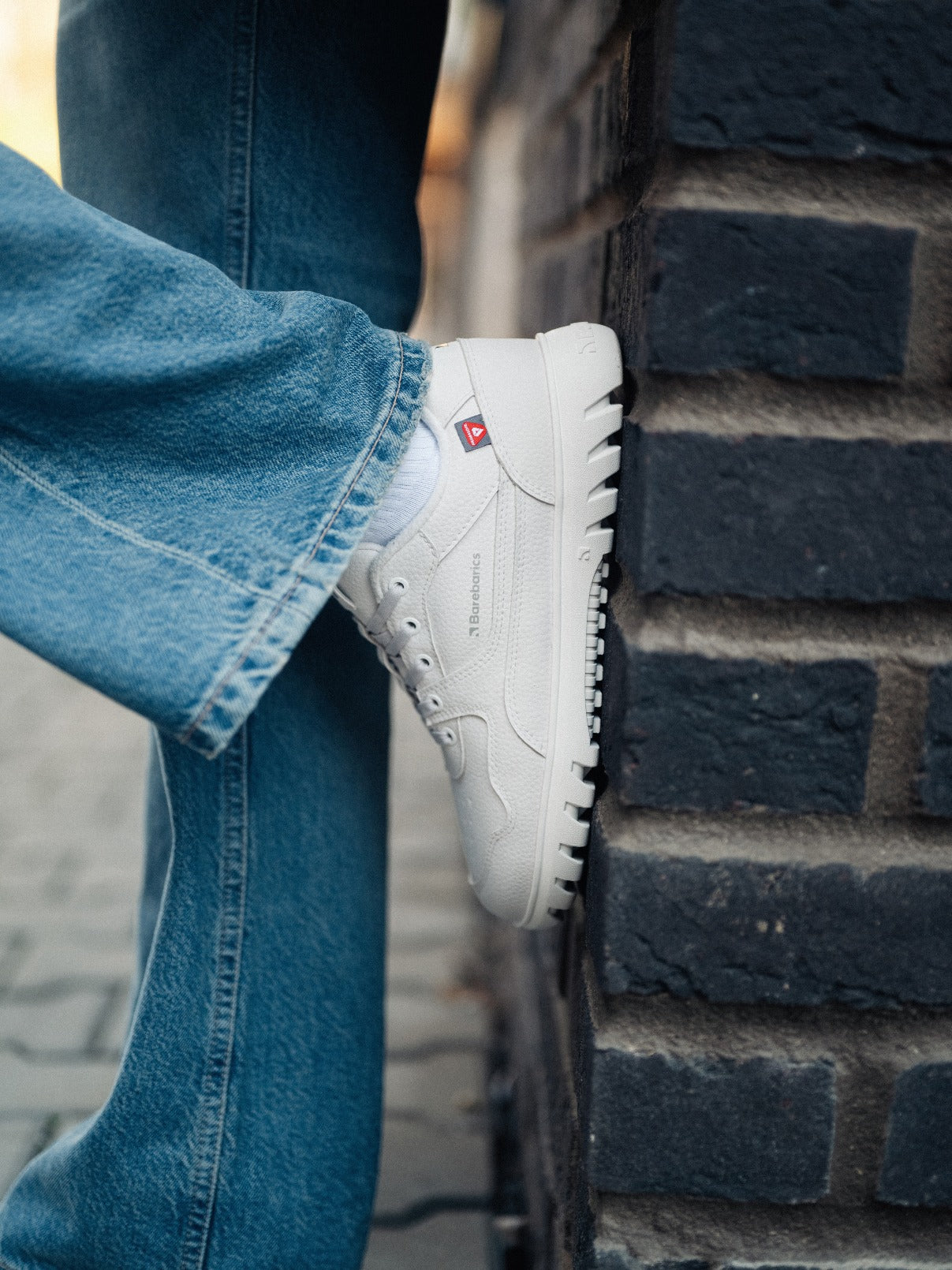 Barefoot Sneakers Barebarics Zing Frost - Light Grey & White