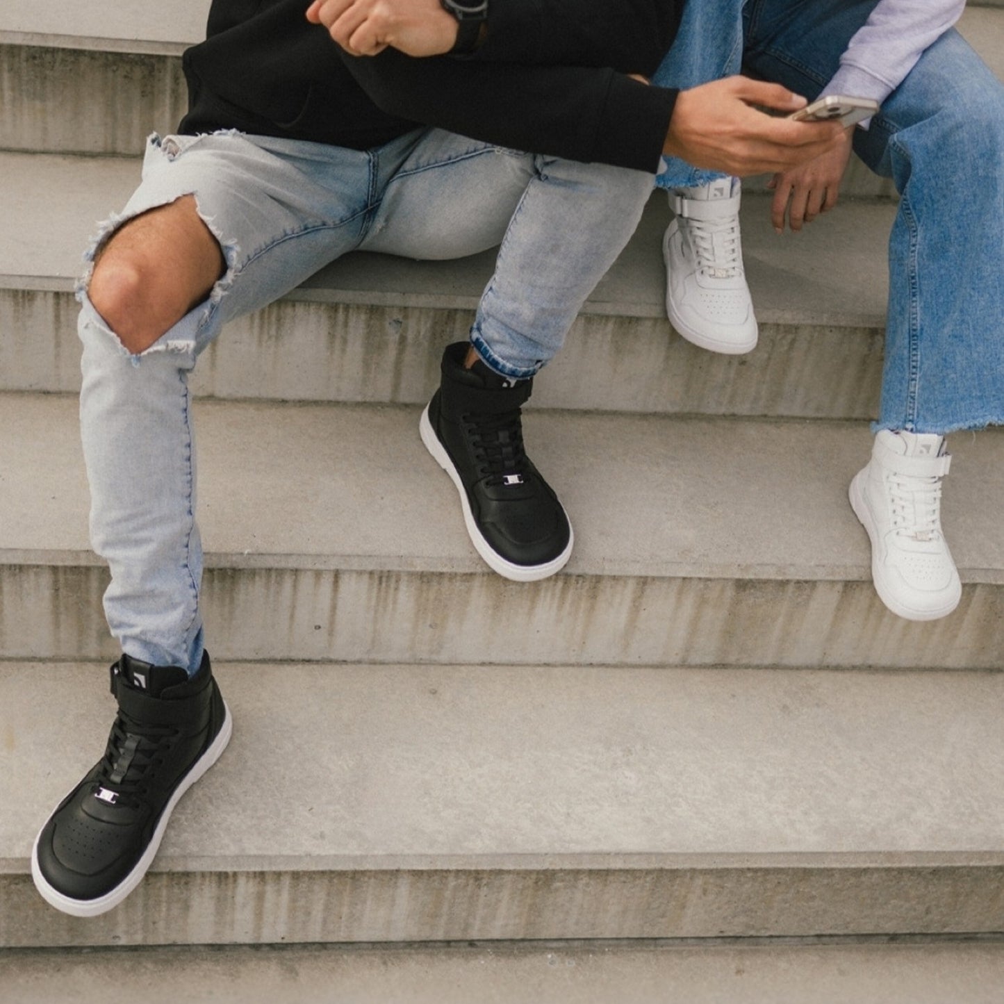 Barefoot Sneakers Barebarics Zing - High Top - All White