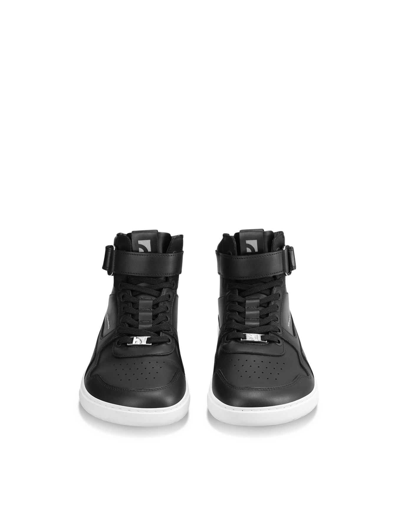 Barefoot Sneakers Barebarics Zing - High Top - Black & White - Leather