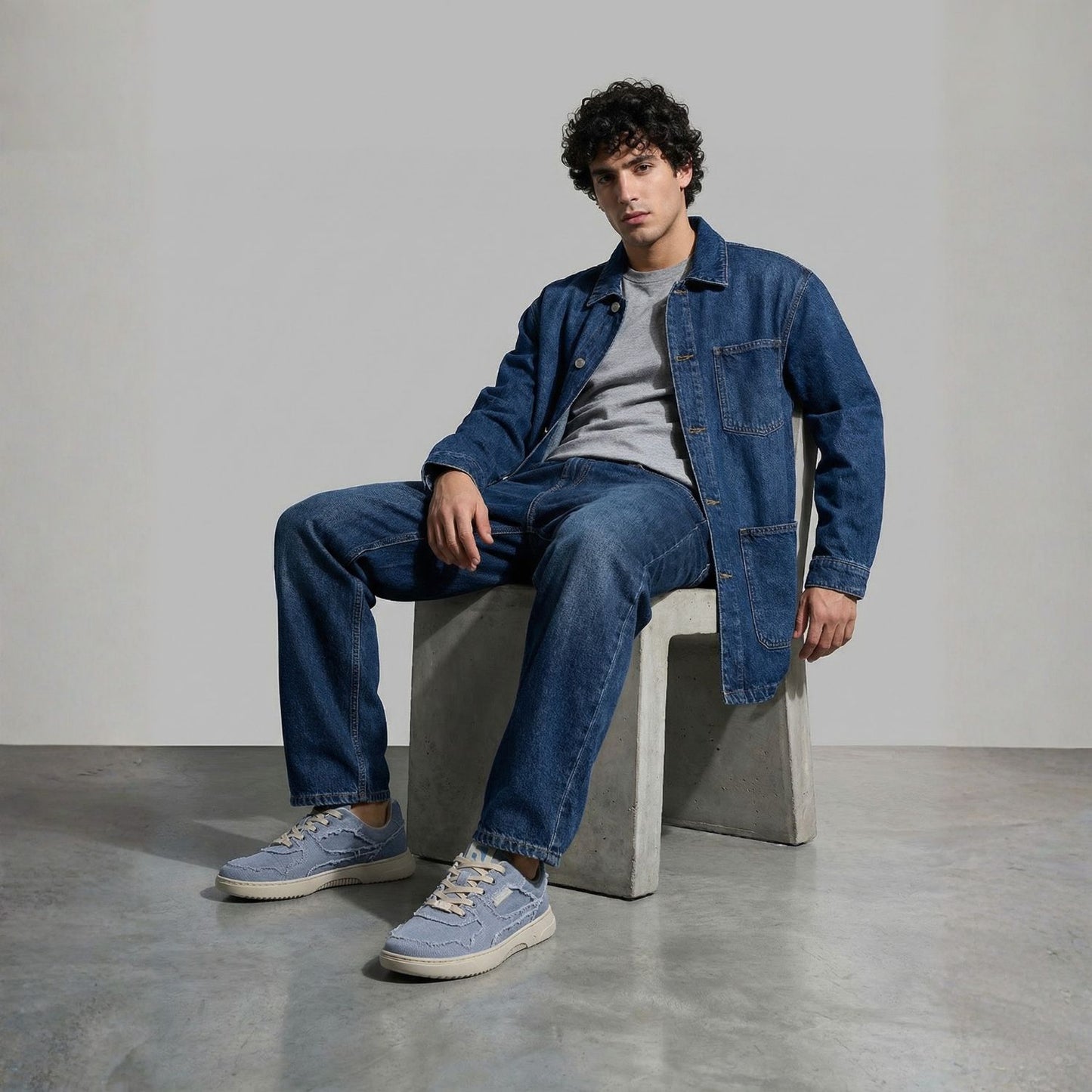 Barefoot Sneakers Barebarics Zing Denim - Light Blue