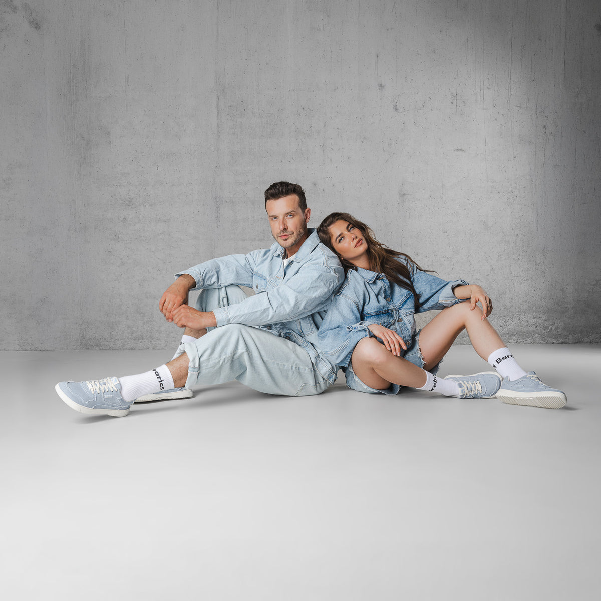 Barefoot Sneakers Barebarics Zing Denim - Light Blue