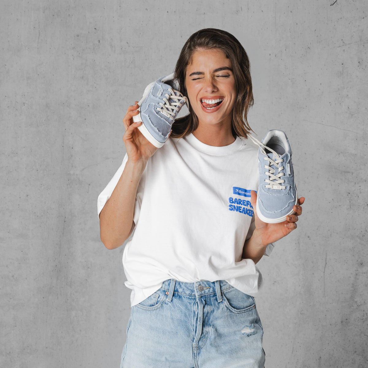 Barefoot Sneakers Barebarics Zing Denim - Light Blue