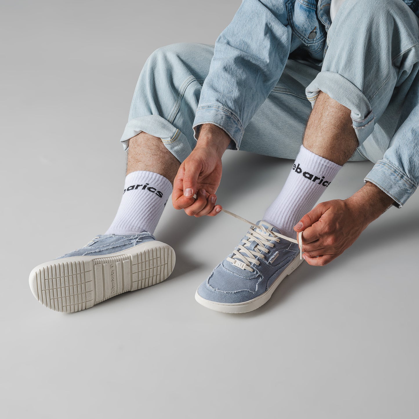 Barefoot Sneakers Barebarics Zing Denim - Light Blue
