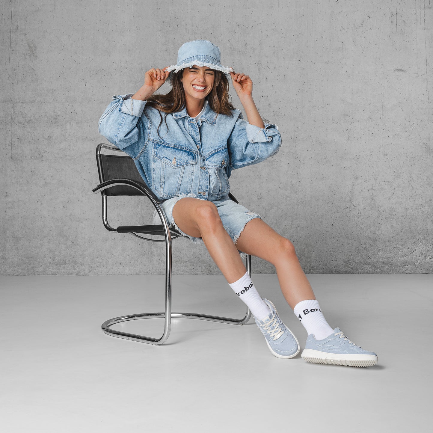 Barefoot Sneakers Barebarics Zing Denim - Light Blue