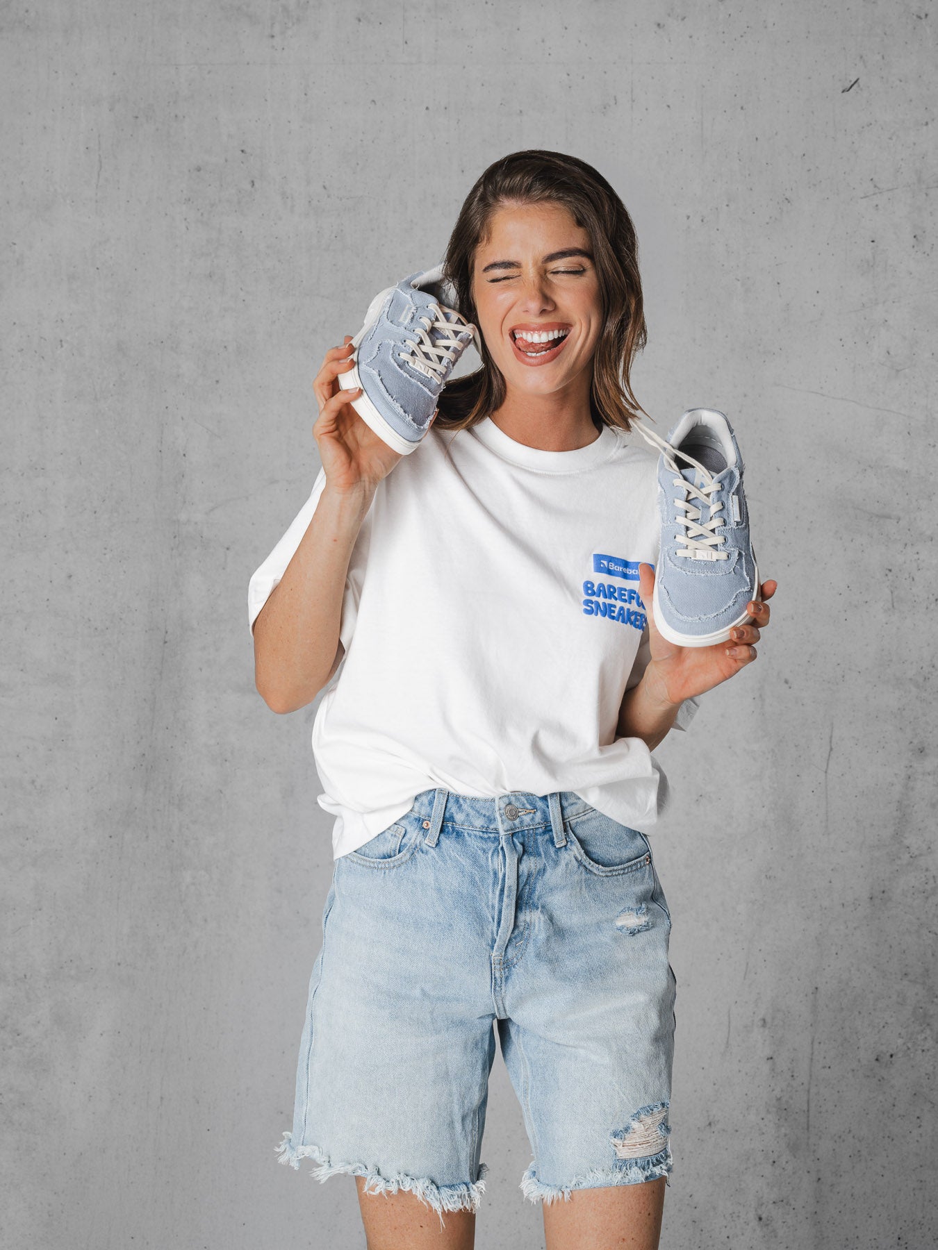 Barefoot Sneakers Barebarics Zing Denim - Light Blue