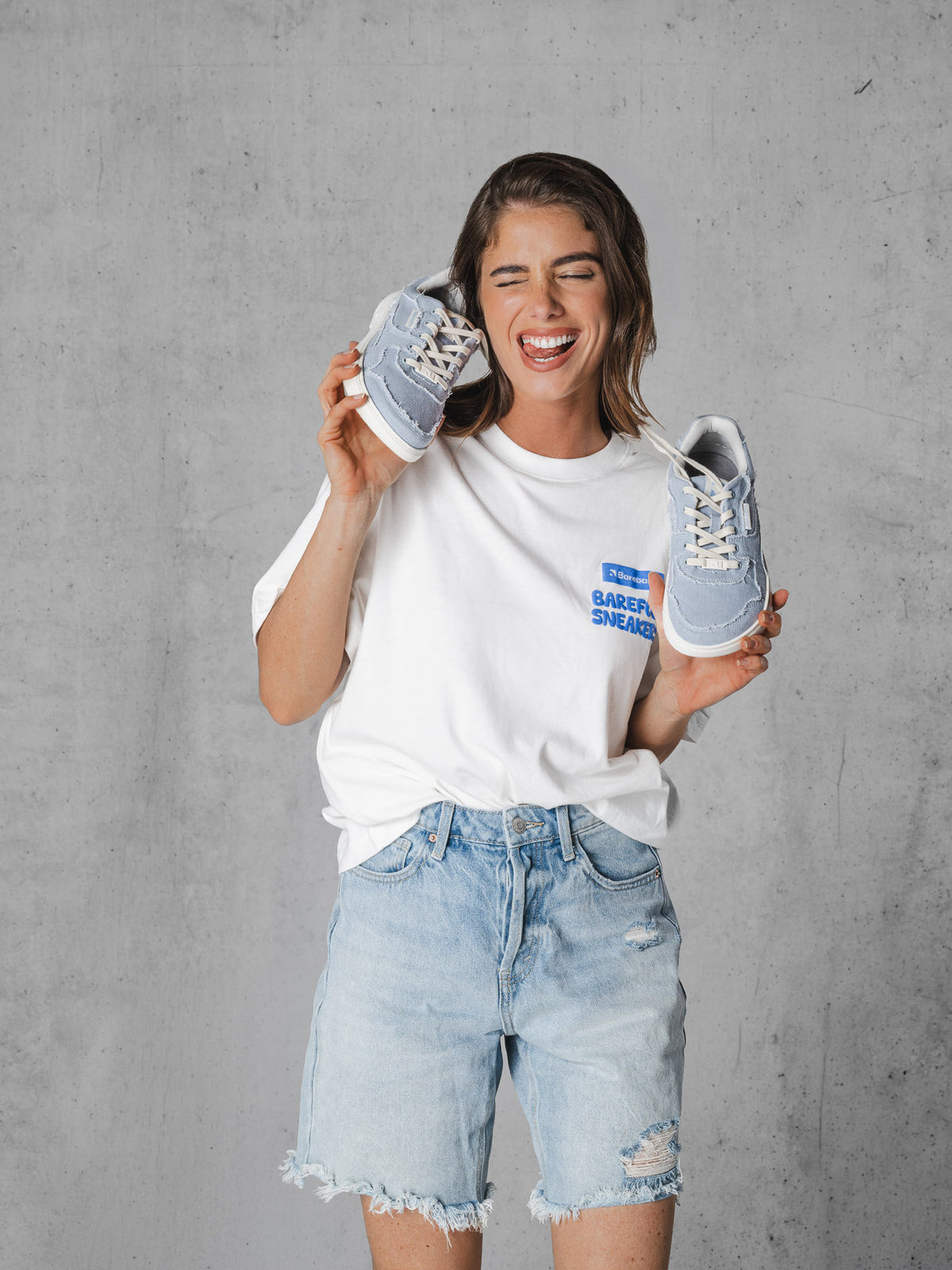 Barefoot Sneakers Barebarics Zing Denim - Light Blue