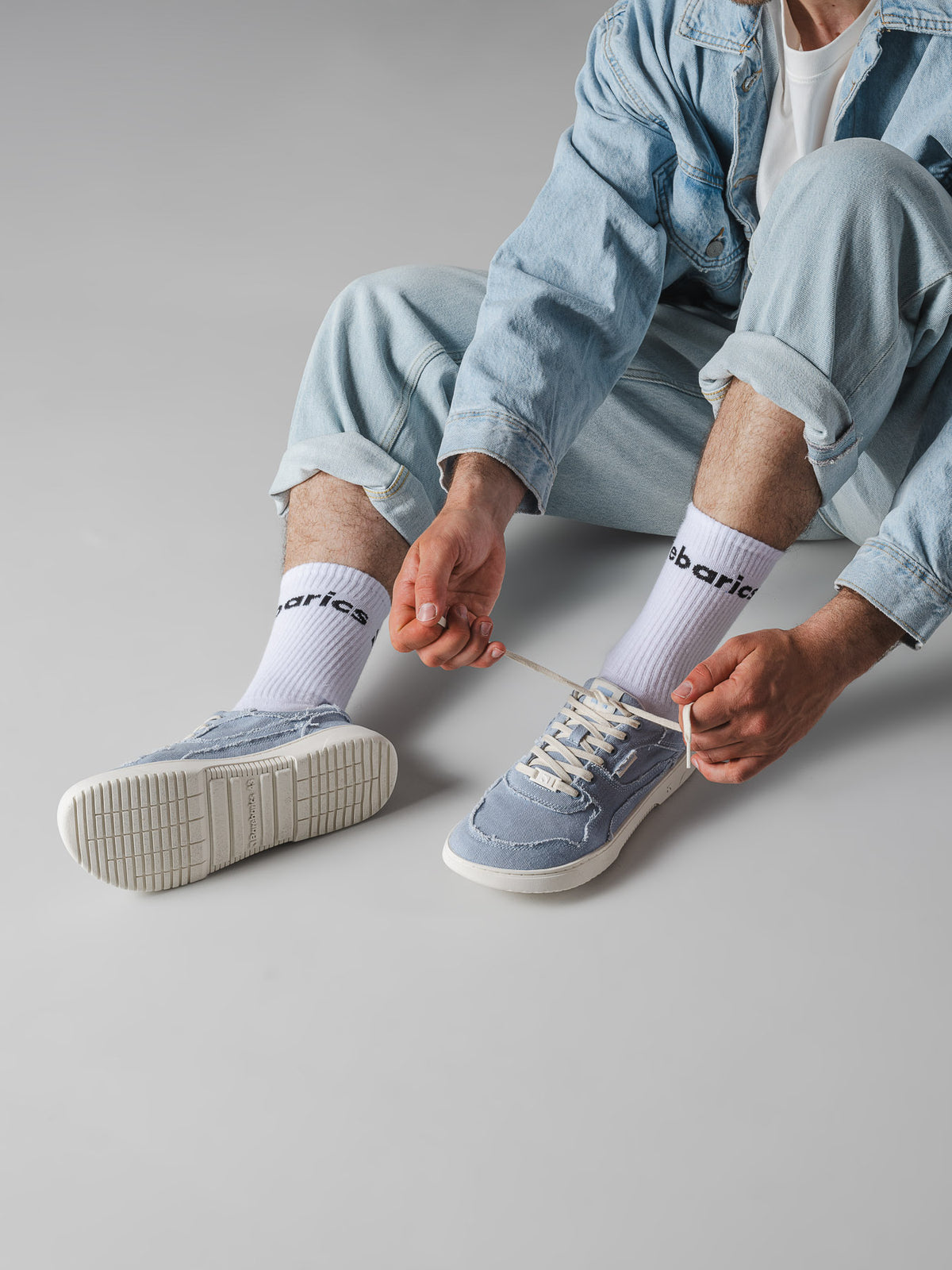 Barefoot Sneakers Barebarics Zing Denim - Light Blue