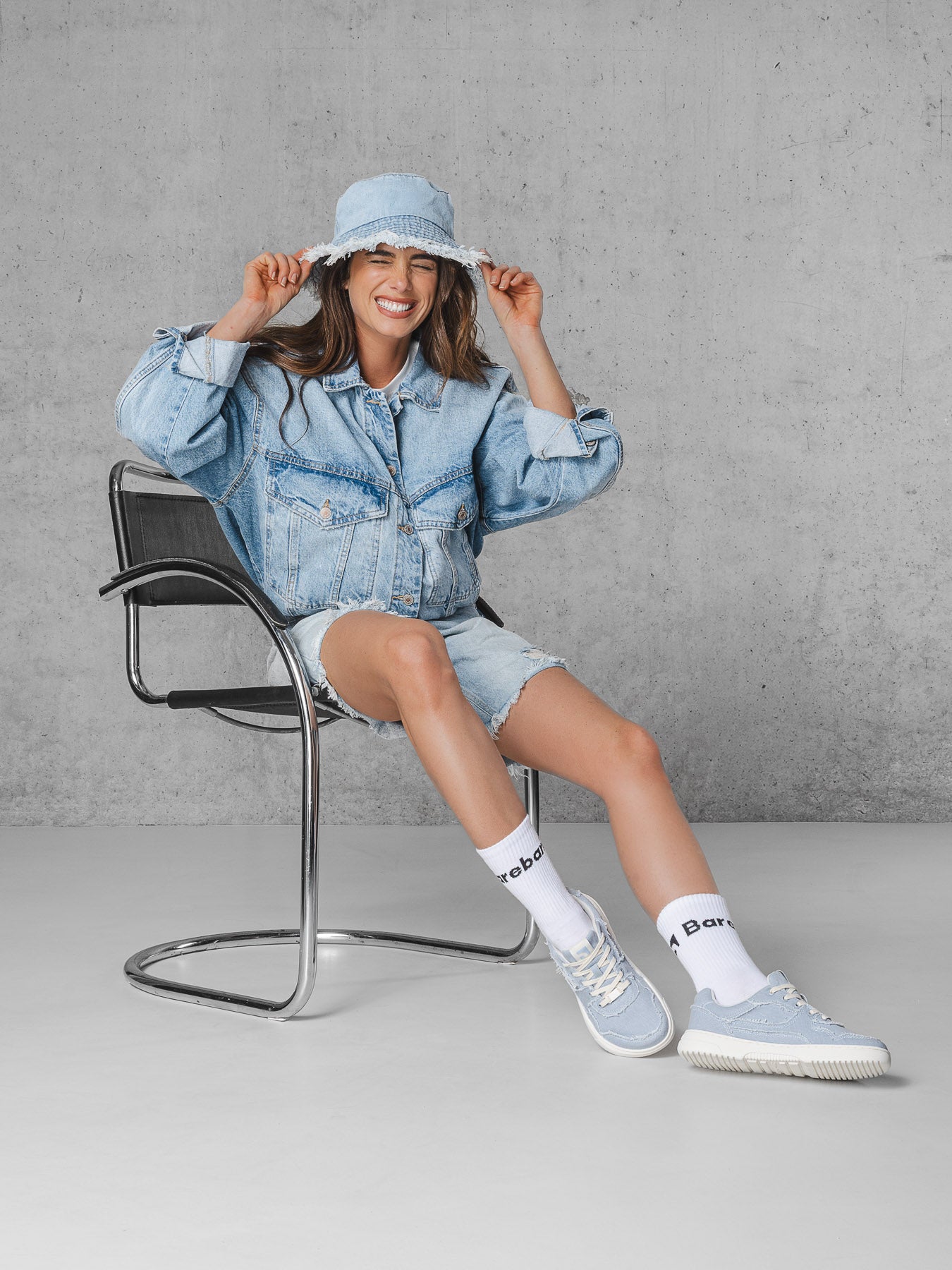 Barefoot Sneakers Barebarics Zing Denim - Light Blue