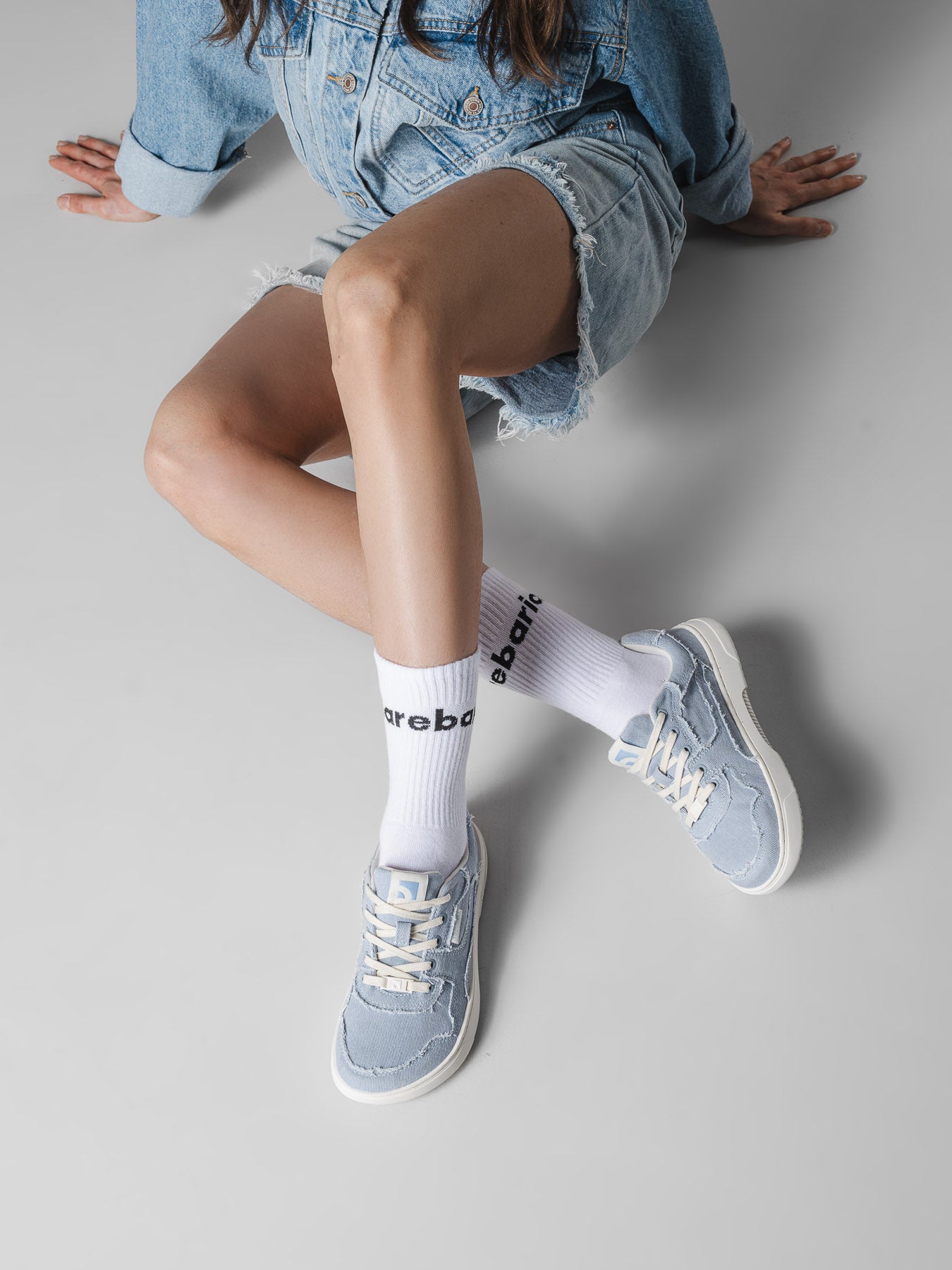 Barefoot Sneakers Barebarics Zing Denim - Light Blue