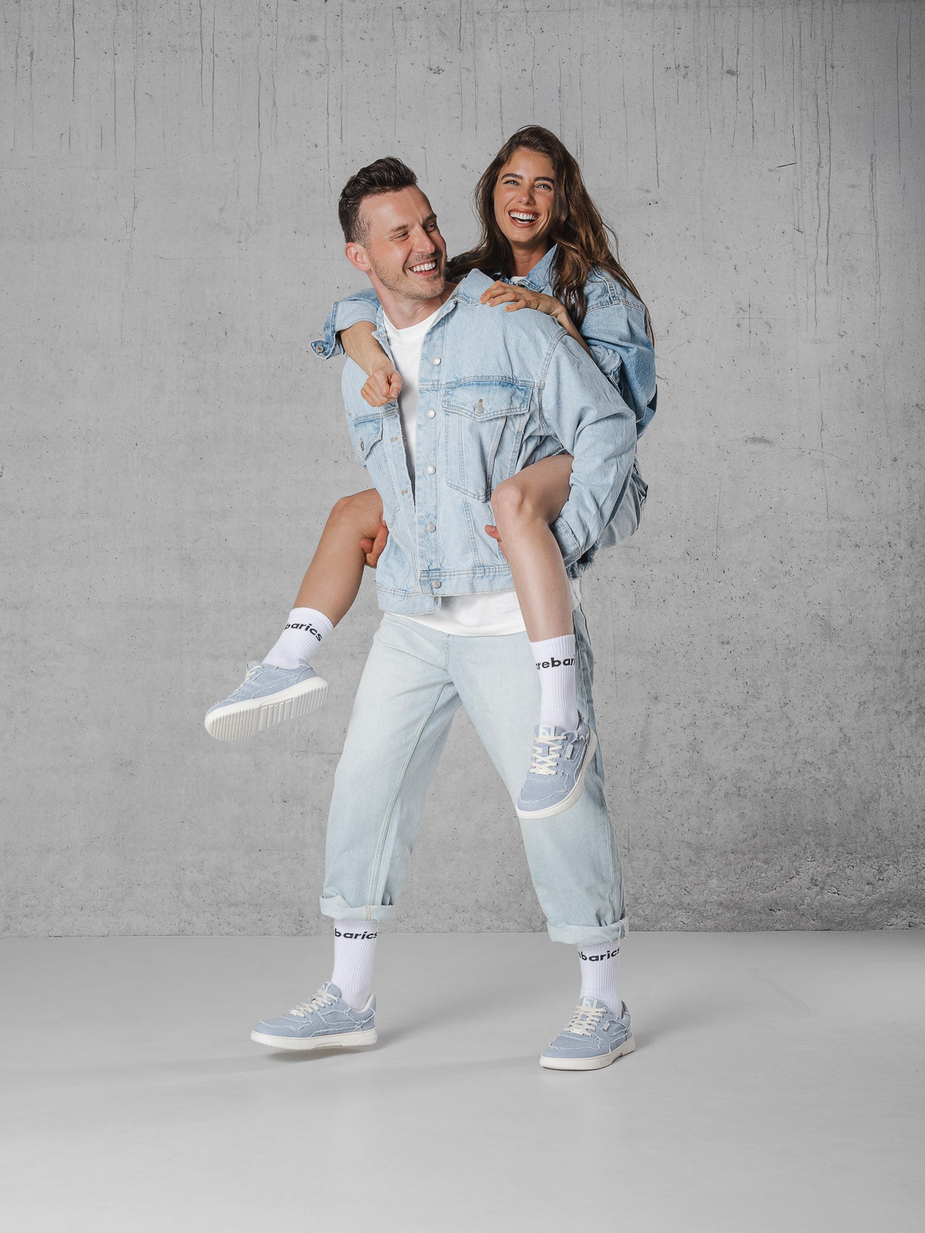 Barefoot Sneakers Barebarics Zing Denim - Light Blue