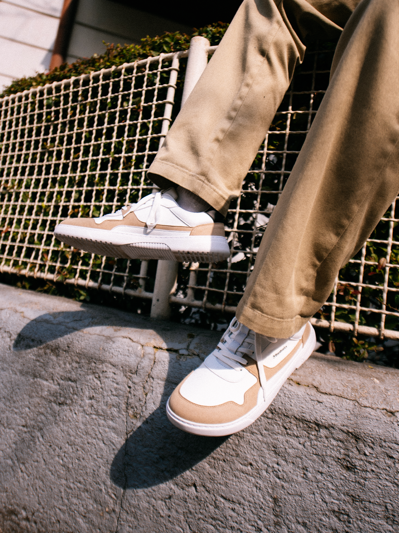 Barefoot Sneakers Barebarics - Zing - White & Beige