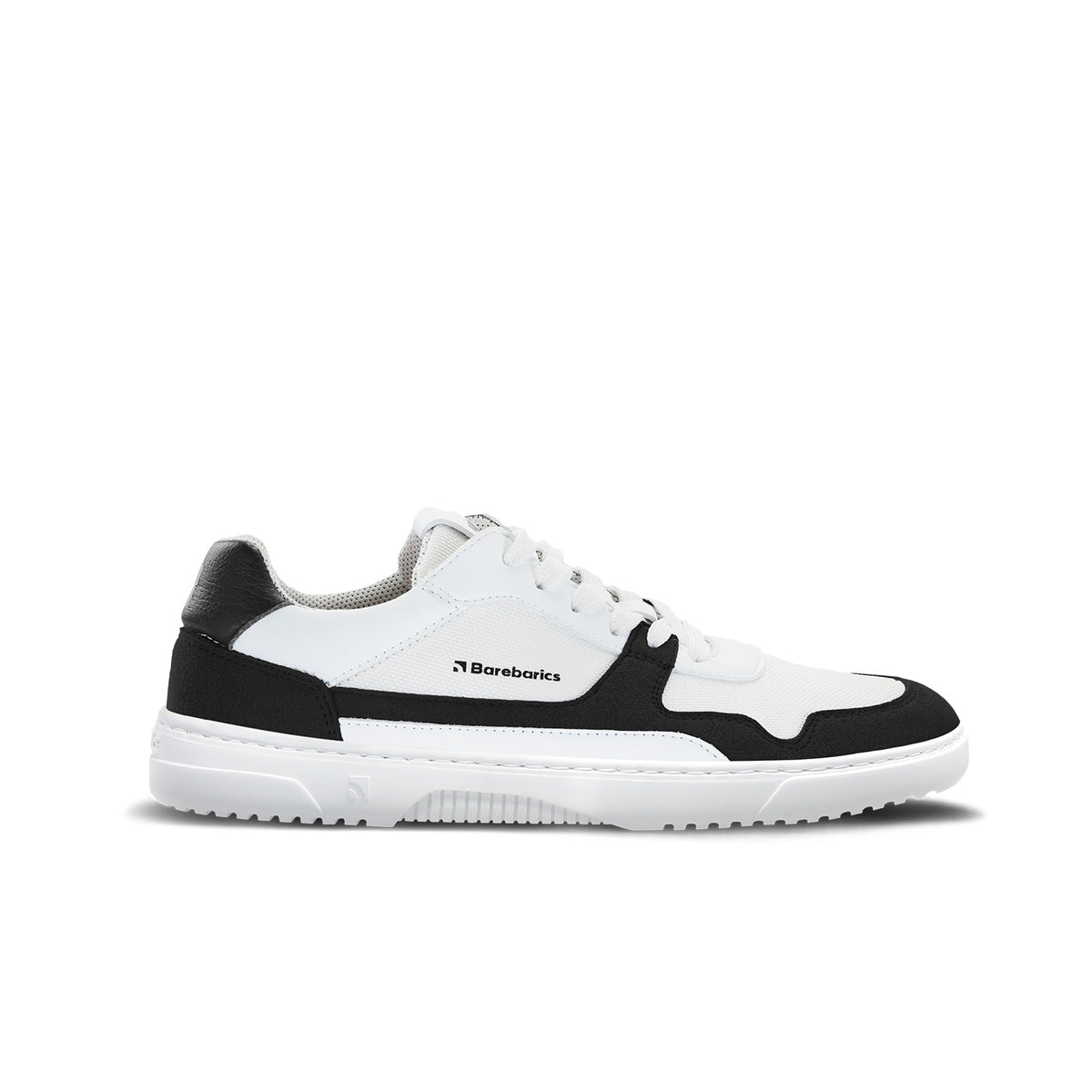 Barefoot Sneakers Barebarics - Zing - White & Black Vegan