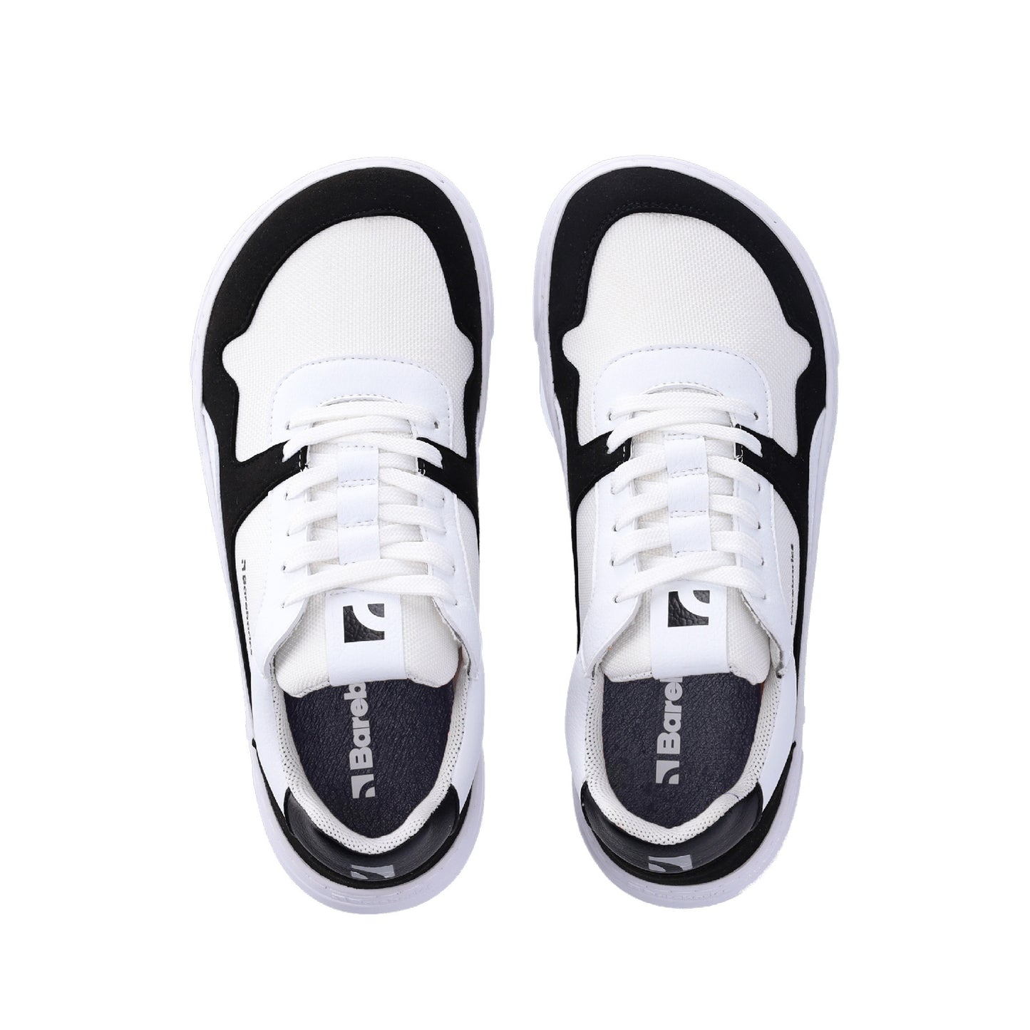 Barefoot Sneakers Barebarics - Zing - White & Black Vegan