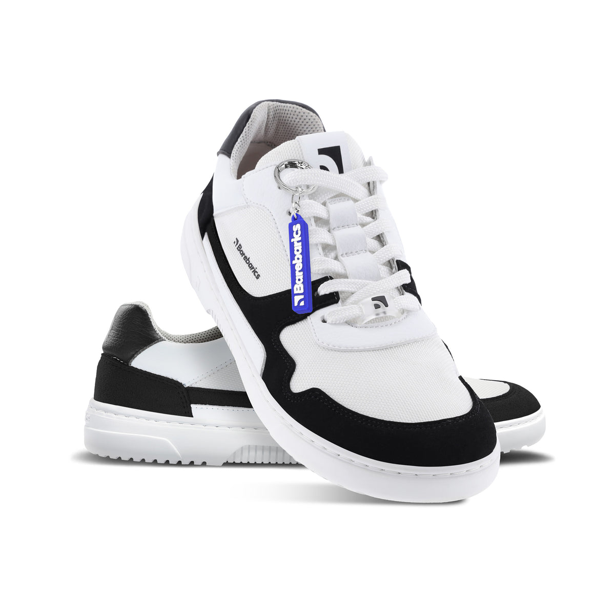 Barefoot Sneakers Barebarics - Zing - White & Black Vegan