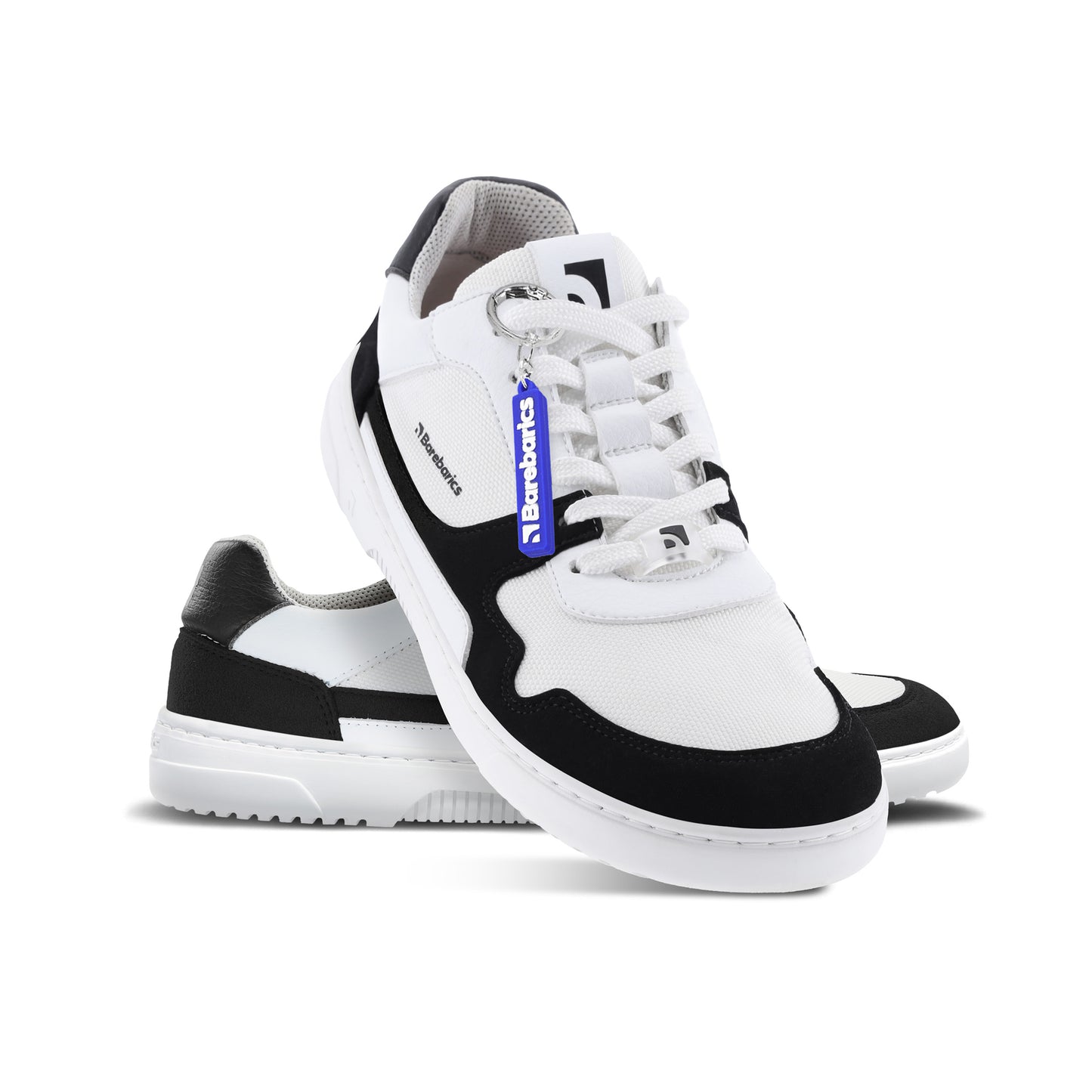 Barefoot Sneakers Barebarics - Zing - White & Black Vegan