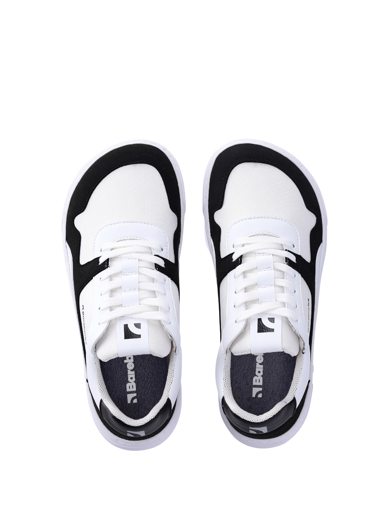 Barefoot Sneakers Barebarics - Zing - White & Black Vegan
