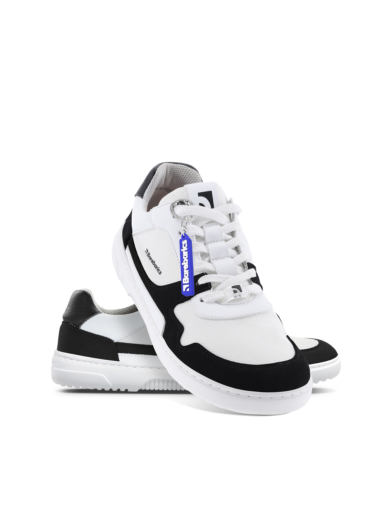 Barefoot Sneakers Barebarics - Zing - White & Black Vegan