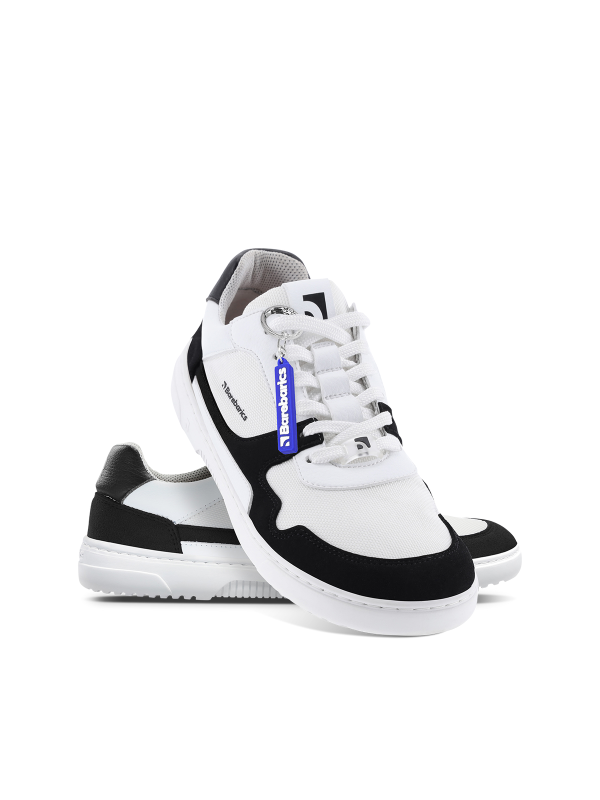 Barefoot Sneakers Barebarics - Zing - White & Black Vegan