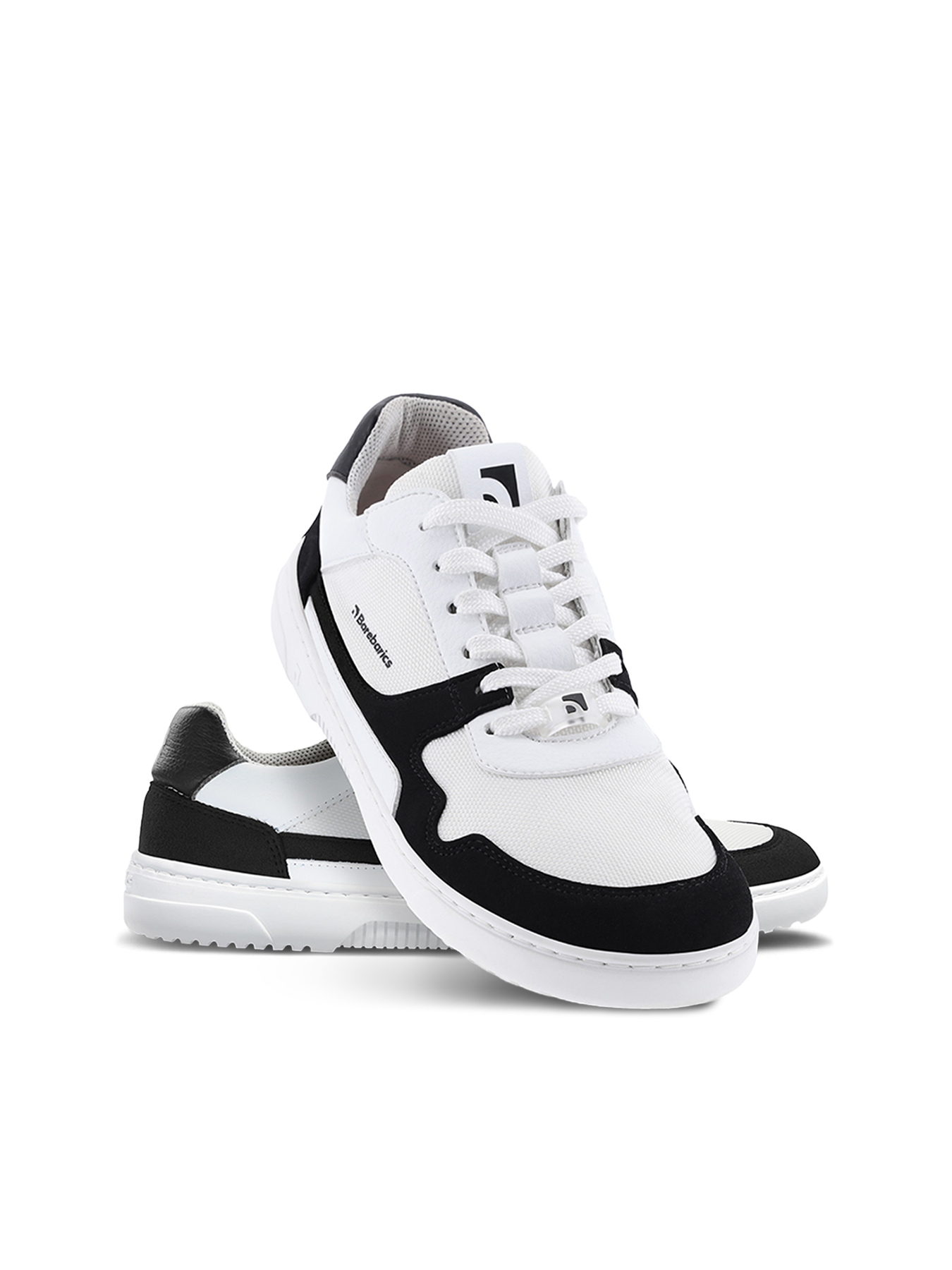 Barefoot Sneakers Barebarics - Zing - White & Black Vegan