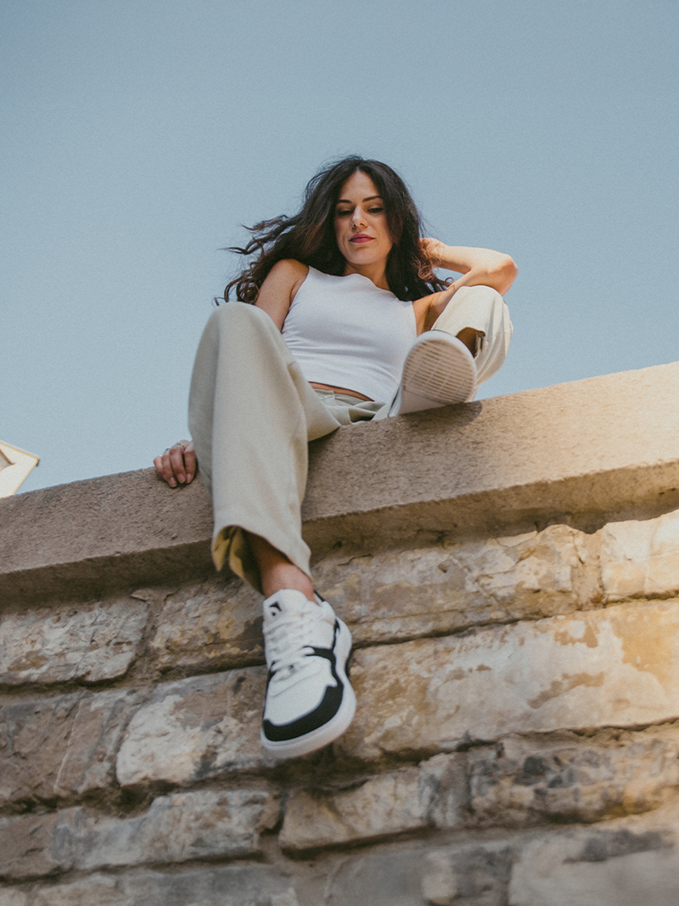 Barefoot Sneakers Barebarics - Zing - White & Black Vegan
