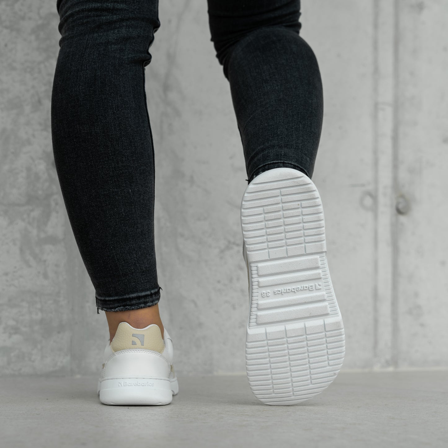Barefoot Sneakers Barebarics Zing - White & Cream