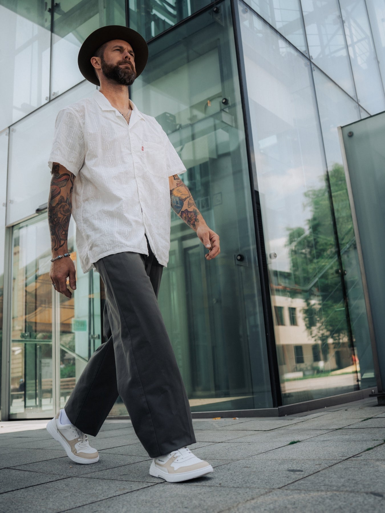 Barefoot Sneakers Barebarics Zing - White & Cream