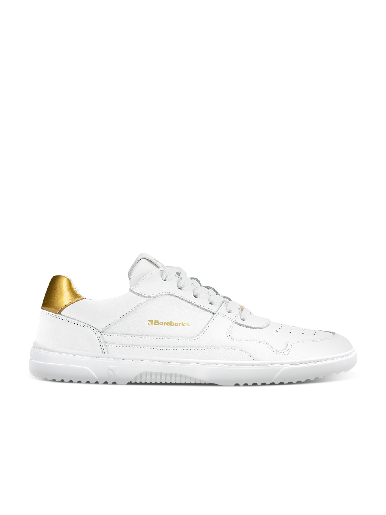 Barefoot Sneakers Barebarics Zing - White & Gold - Leather