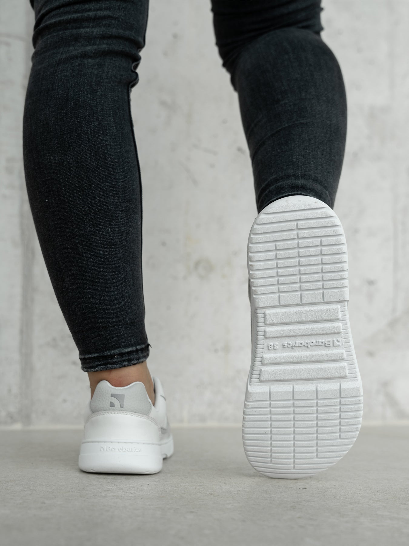 Barefoot Sneakers Barebarics Zing - White & Light Grey