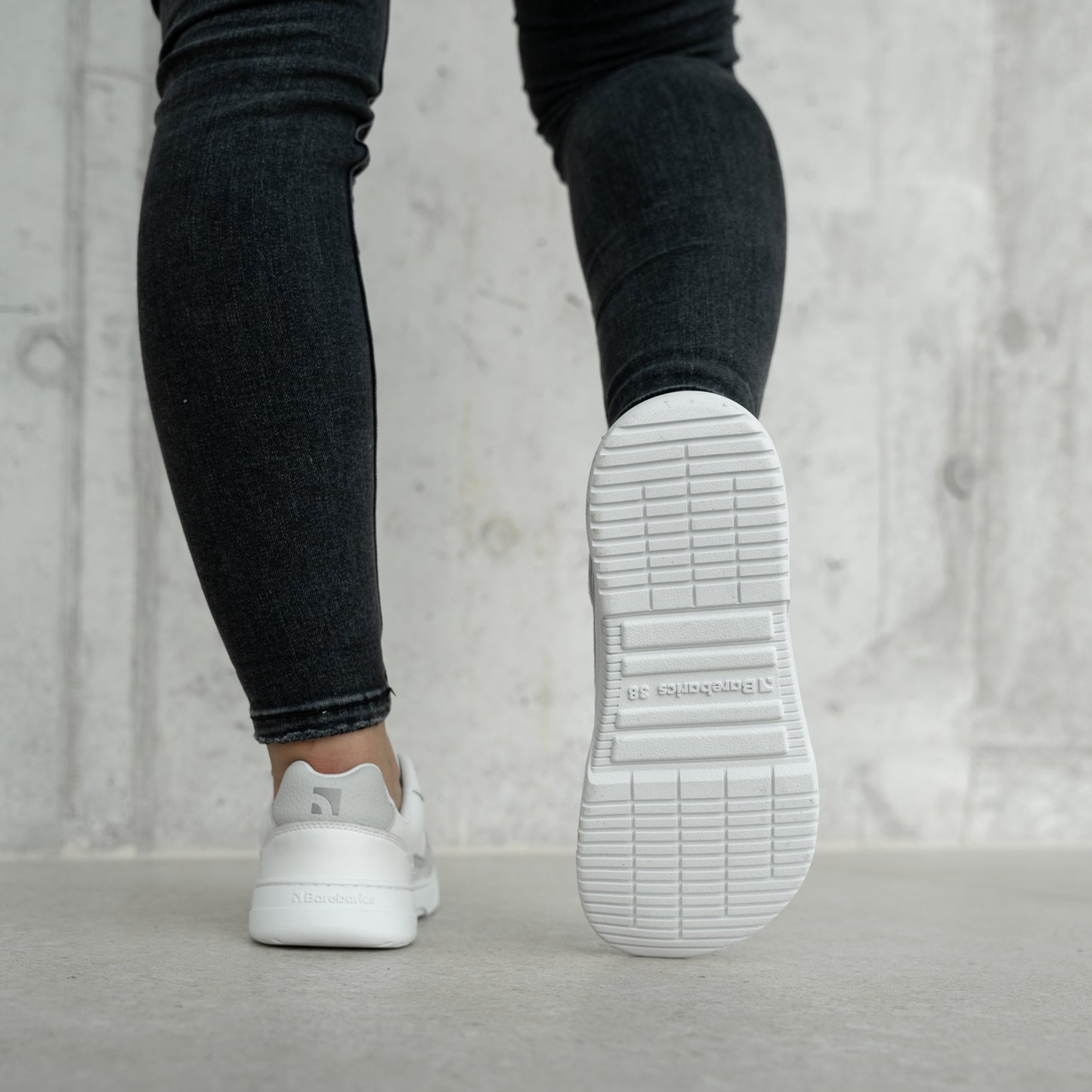 Barefoot Sneakers Barebarics Zing - White & Light Grey