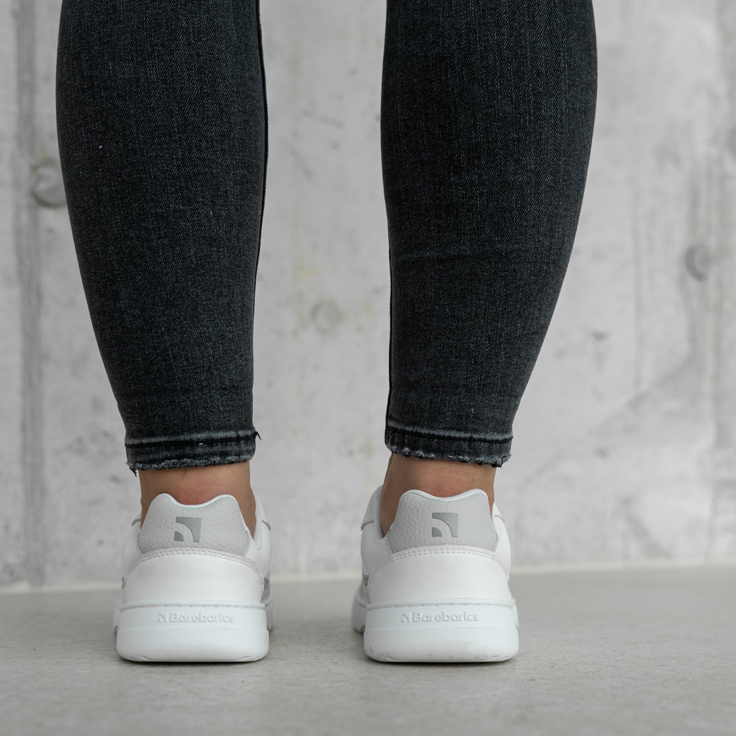 Barefoot Sneakers Barebarics Zing - White & Light Grey