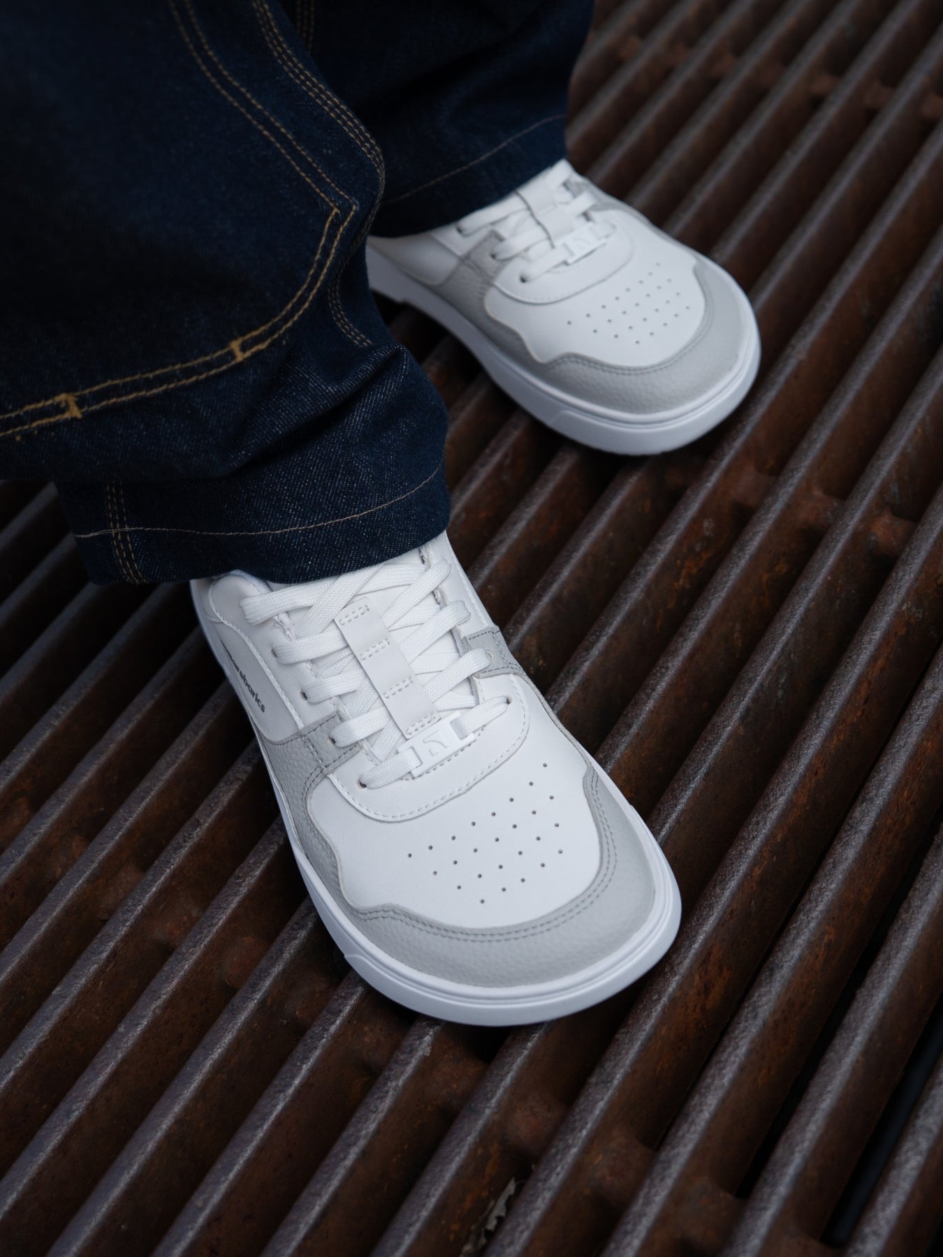 Barefoot Sneakers Barebarics Zing - White & Light Grey