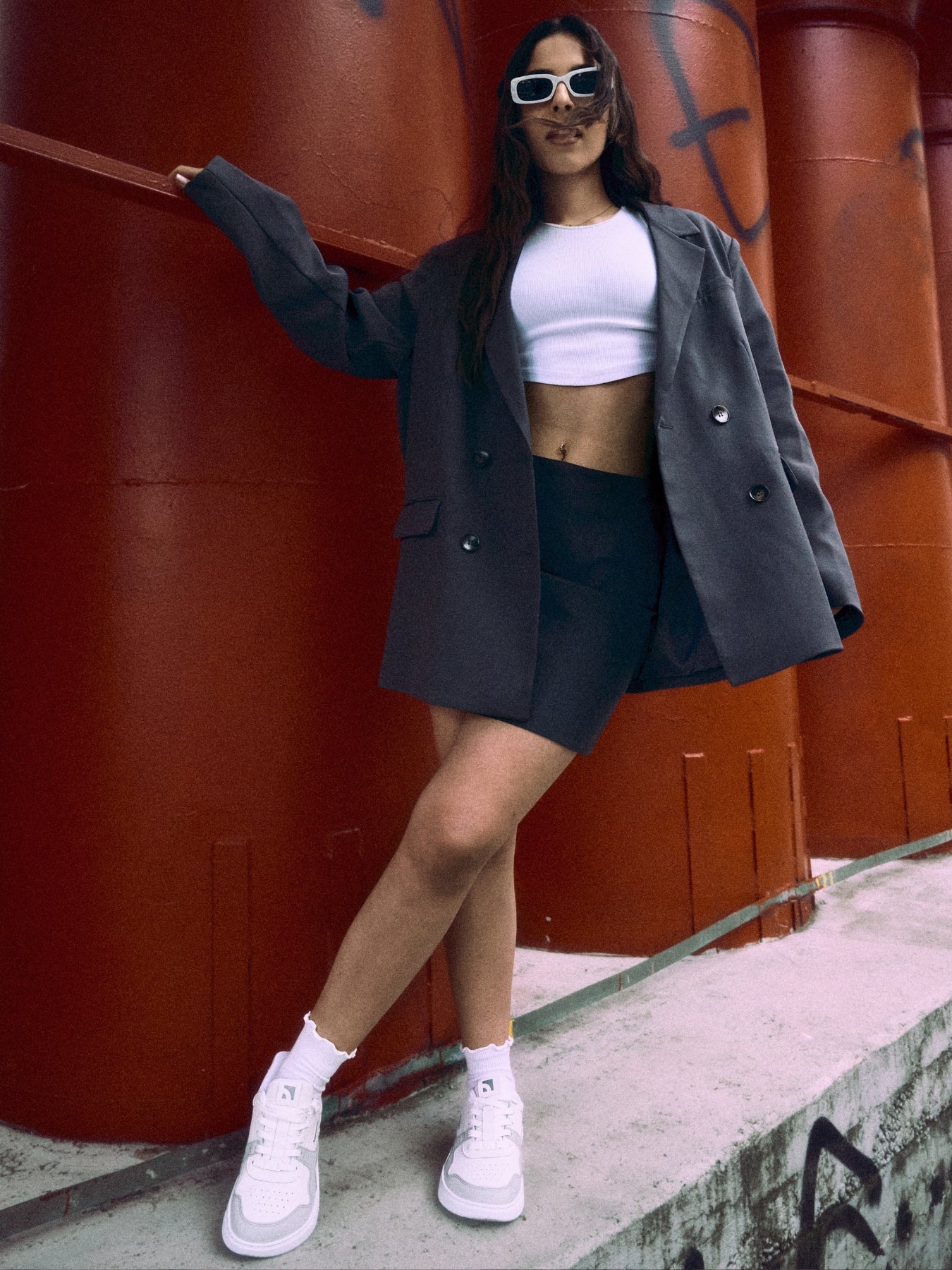 Barefoot Sneakers Barebarics Zing - White & Light Grey