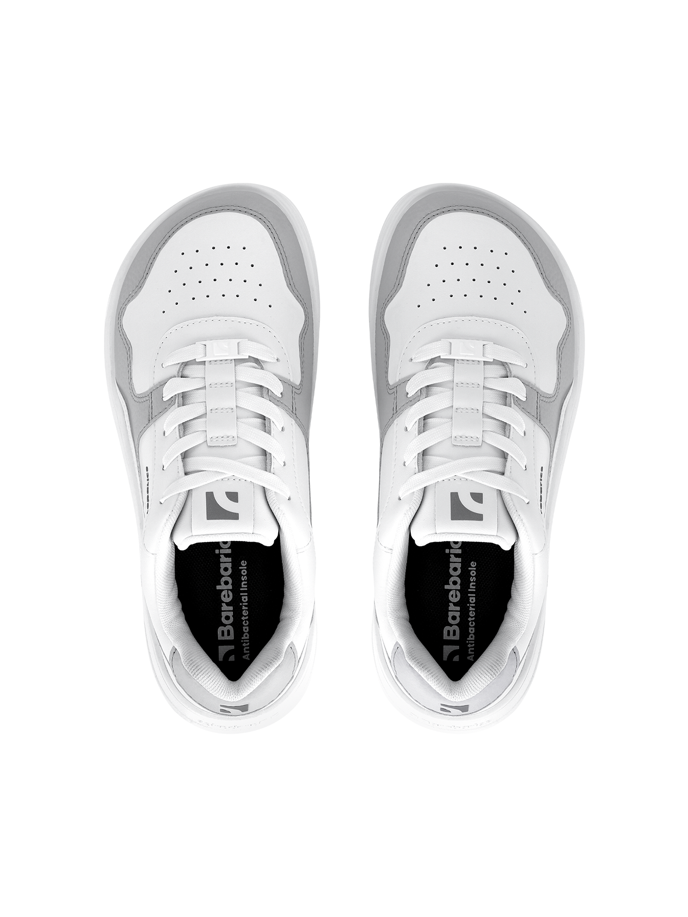 Barefoot Sneakers Barebarics Zing - White & Light Grey