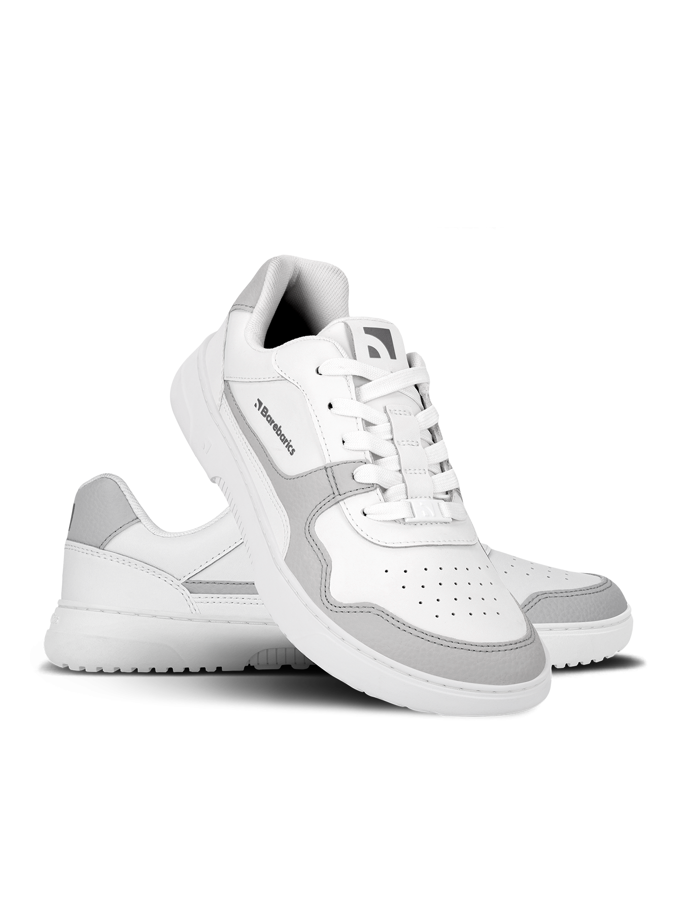 Barefoot Sneakers Barebarics Zing - White & Light Grey