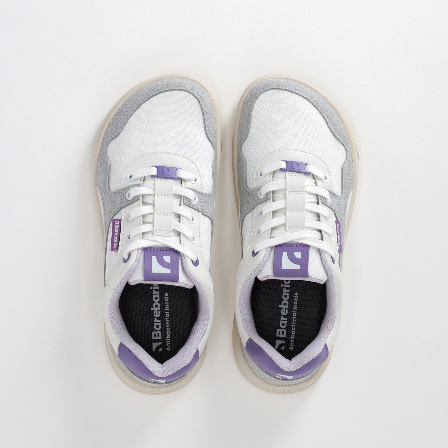 Barefoot Sneakers Barebarics Zing - White & Purple