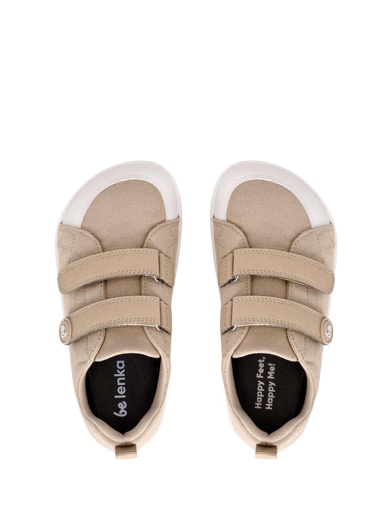 Kids barefoot sneakers Be Lenka Canvi Preschool - Light Brown
