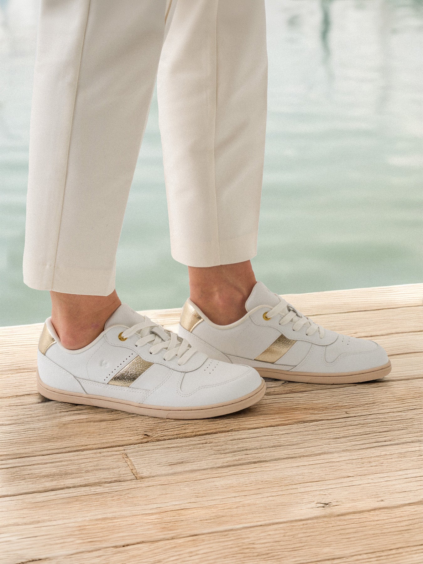 Barefoot Sneakers Be Lenka Cellestia - White & Gold