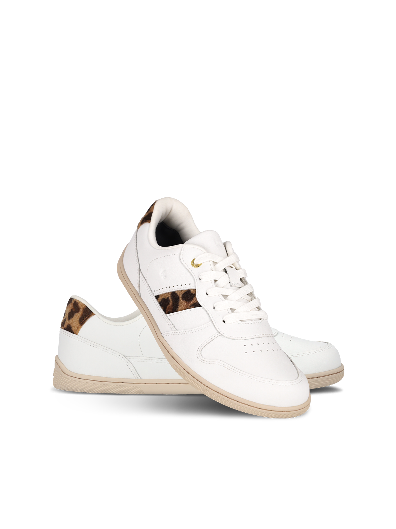 Baskets pieds nus Be Lenka Cellestia - Blanc et léopard