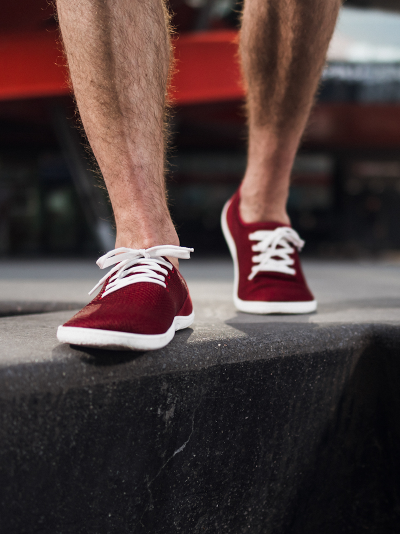 Baskets pieds nus Be Lenka Dash - Rouge vin