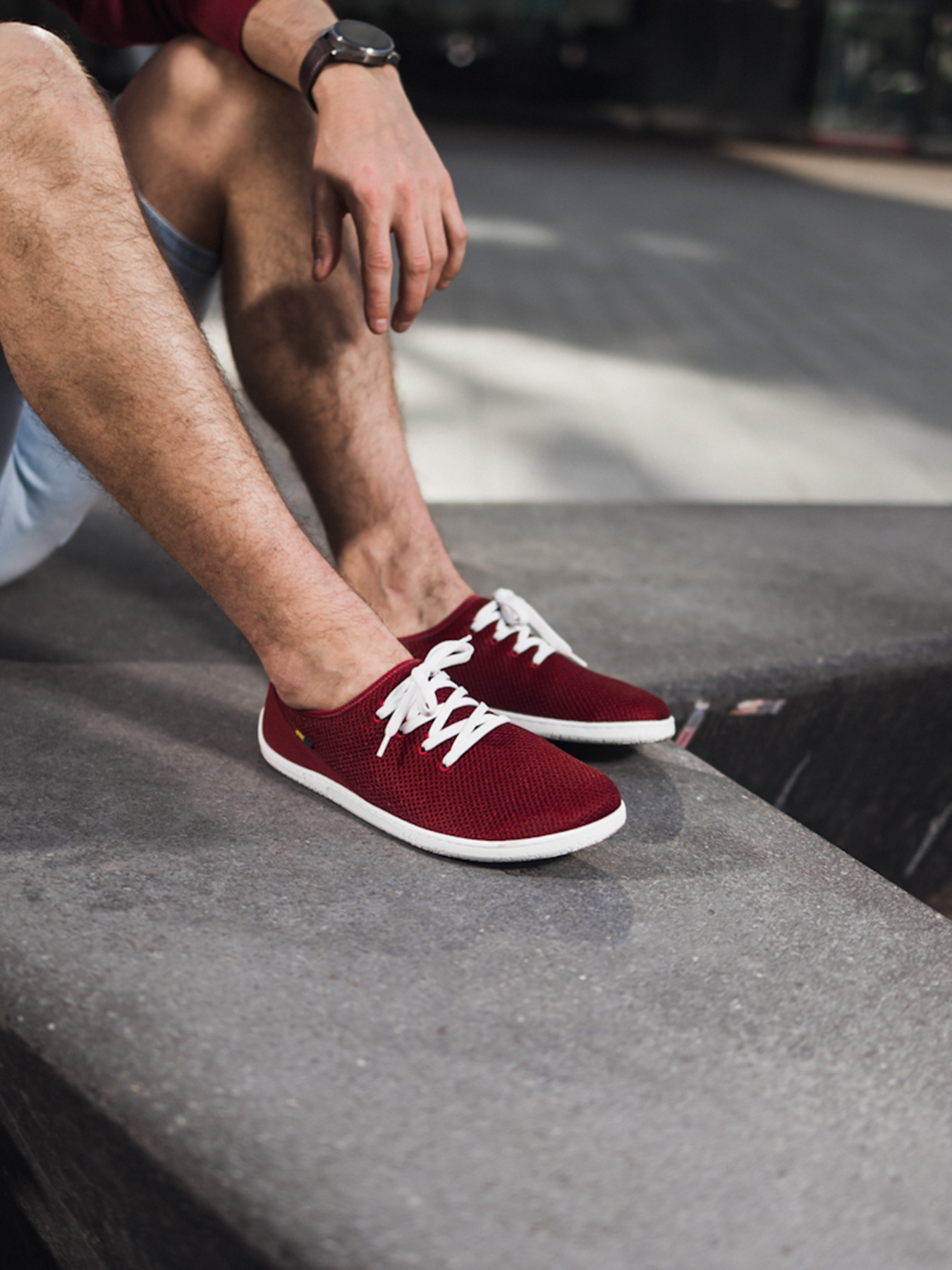 Baskets pieds nus Be Lenka Dash - Rouge vin