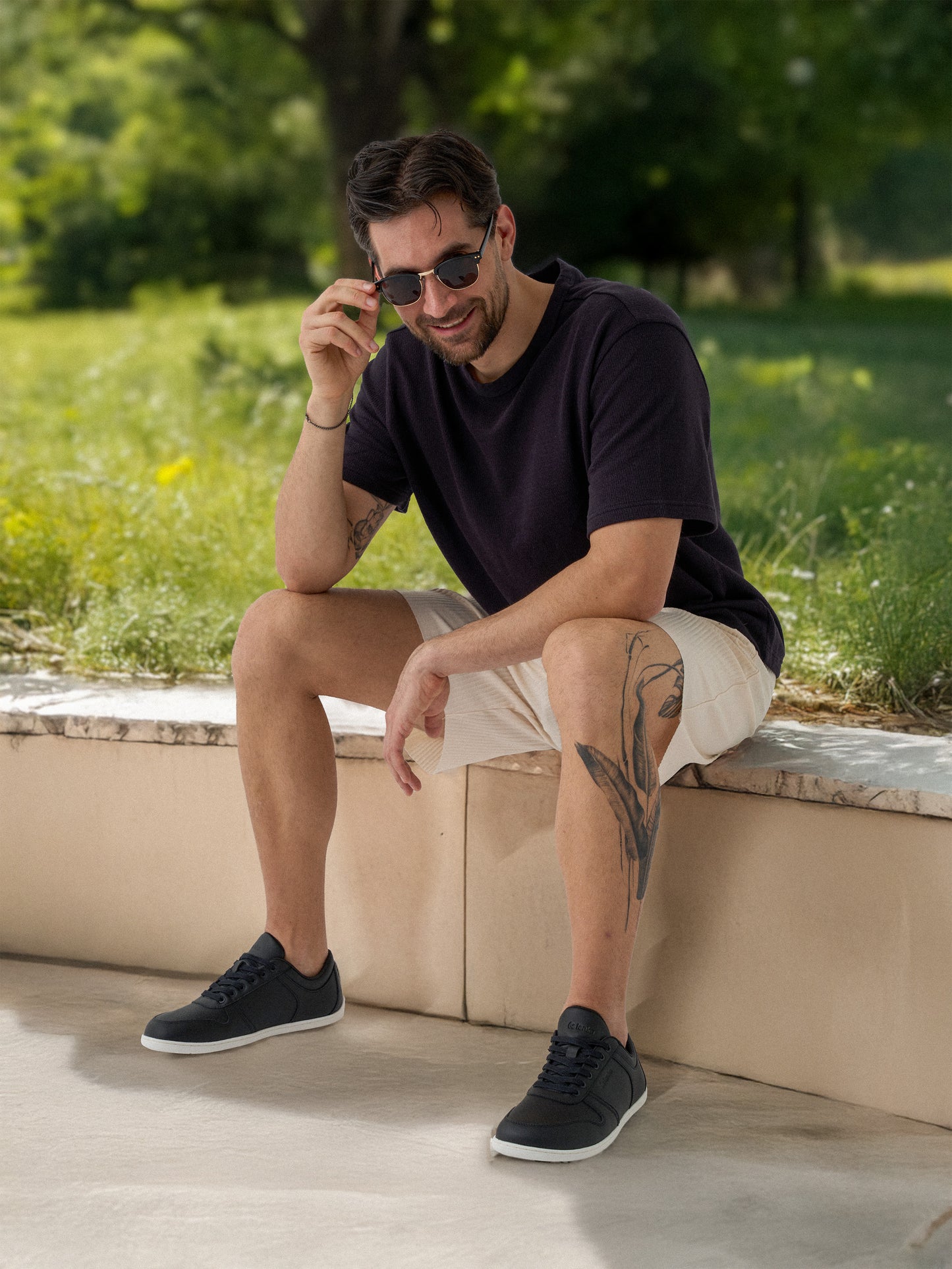 Barefoot Sneakers - Be Lenka Echo - Black & White