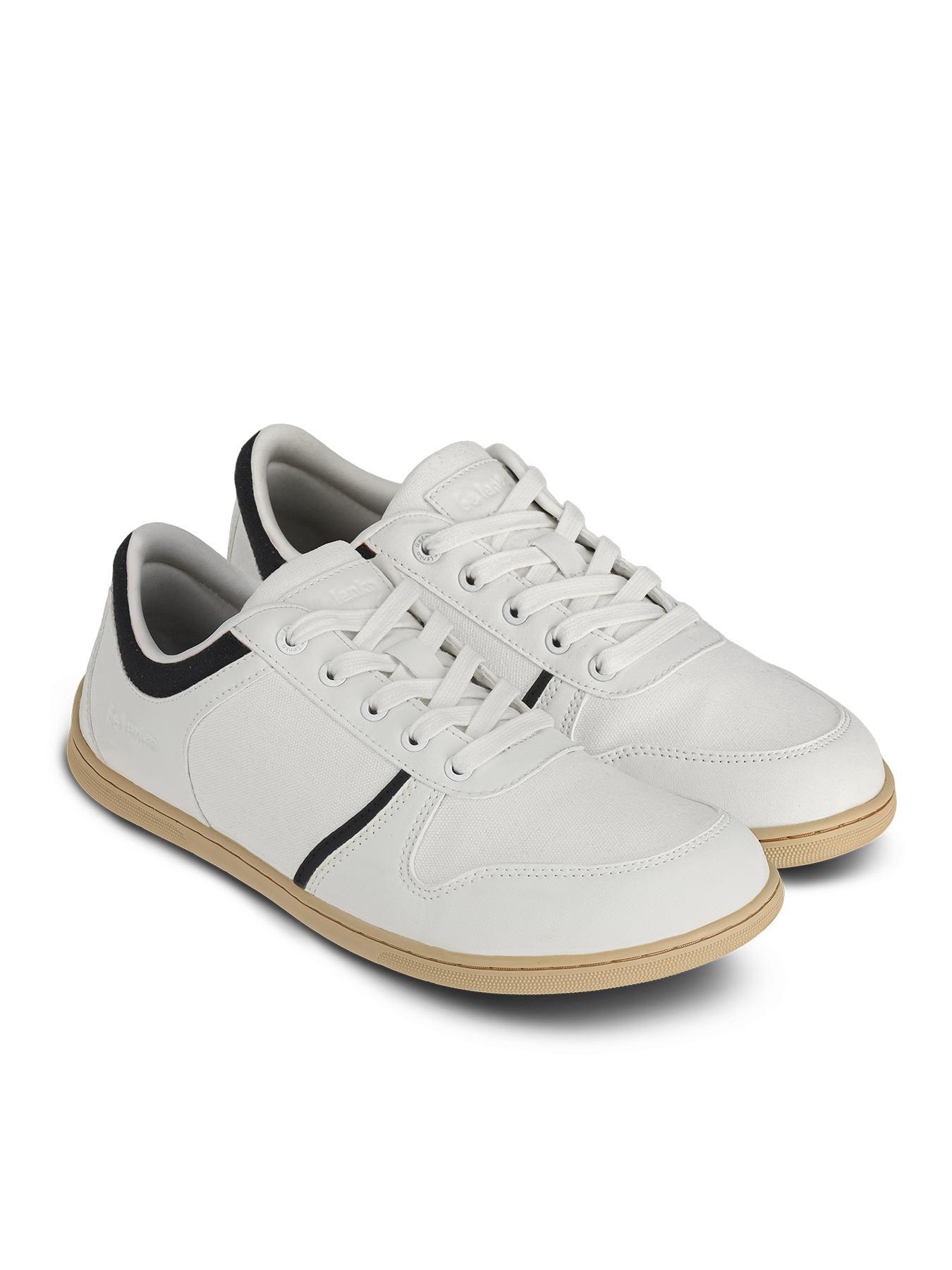 Barefoot Sneakers - Be Lenka Echo - White & Black Vegan