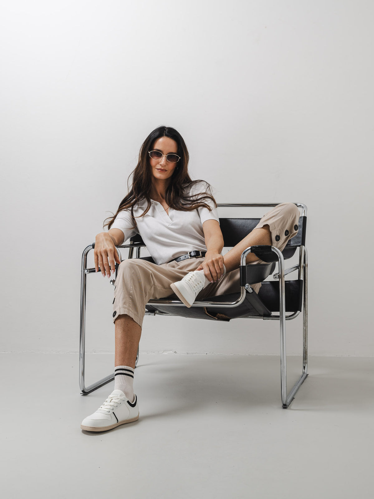 Barefoot Sneakers - Be Lenka Echo - White & Black Vegan