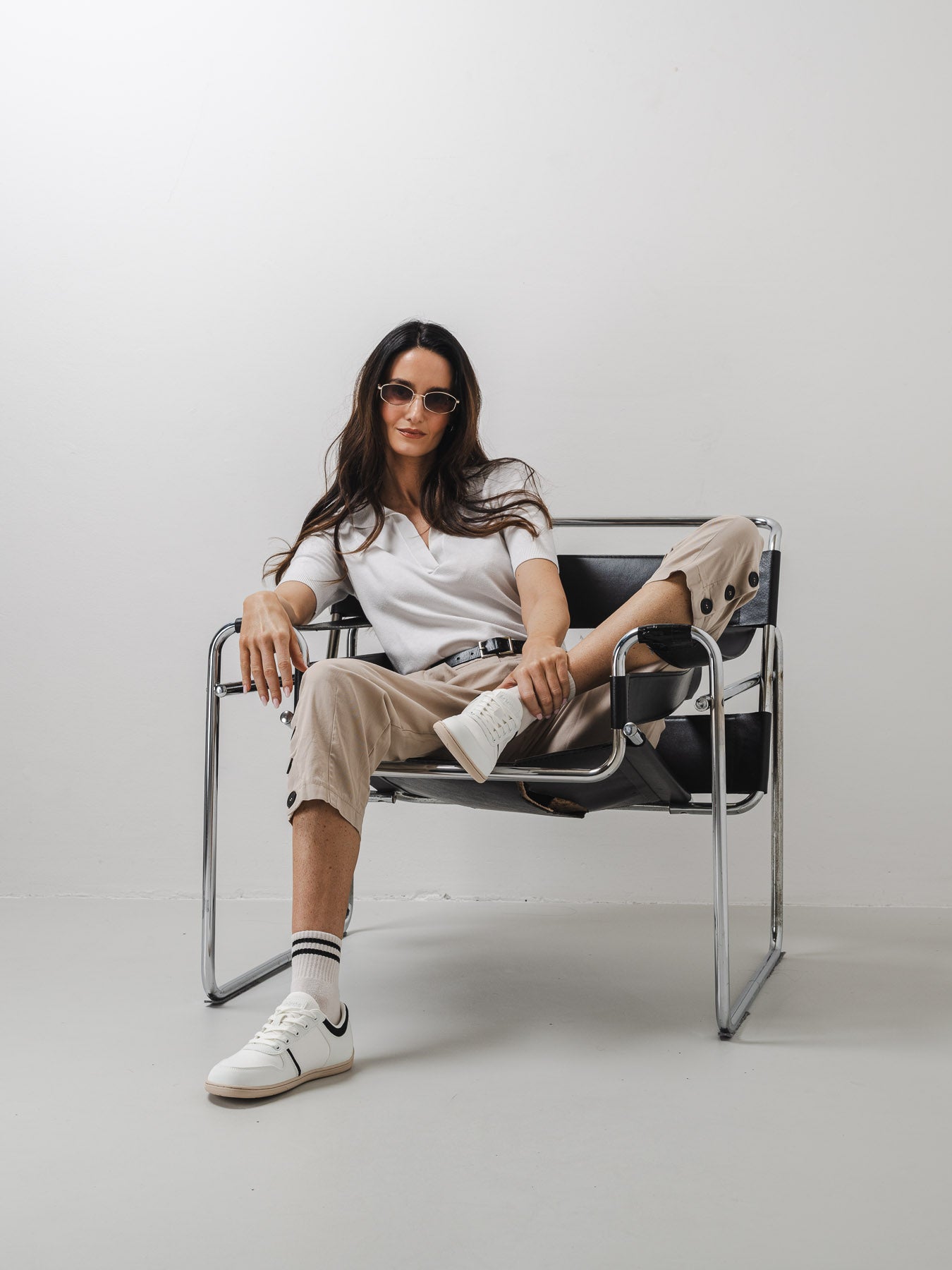Barefoot Sneakers - Be Lenka Echo - White & Black Vegan